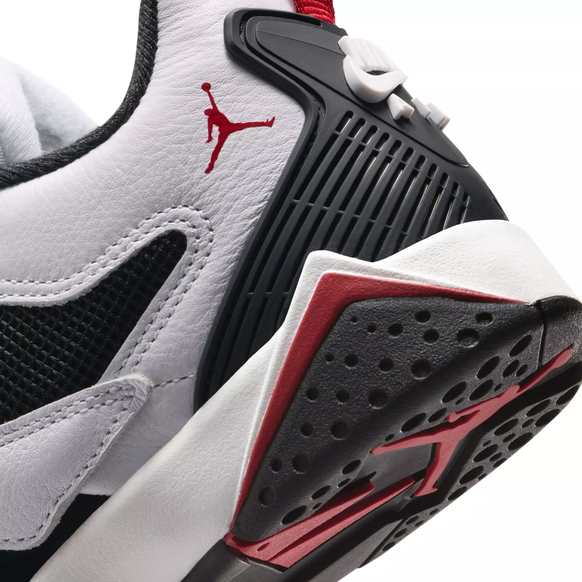 Jordan MVP 92 "White/Gym Red/Black" Grade School Boys' Shoe - WHITE/RED/BLACK