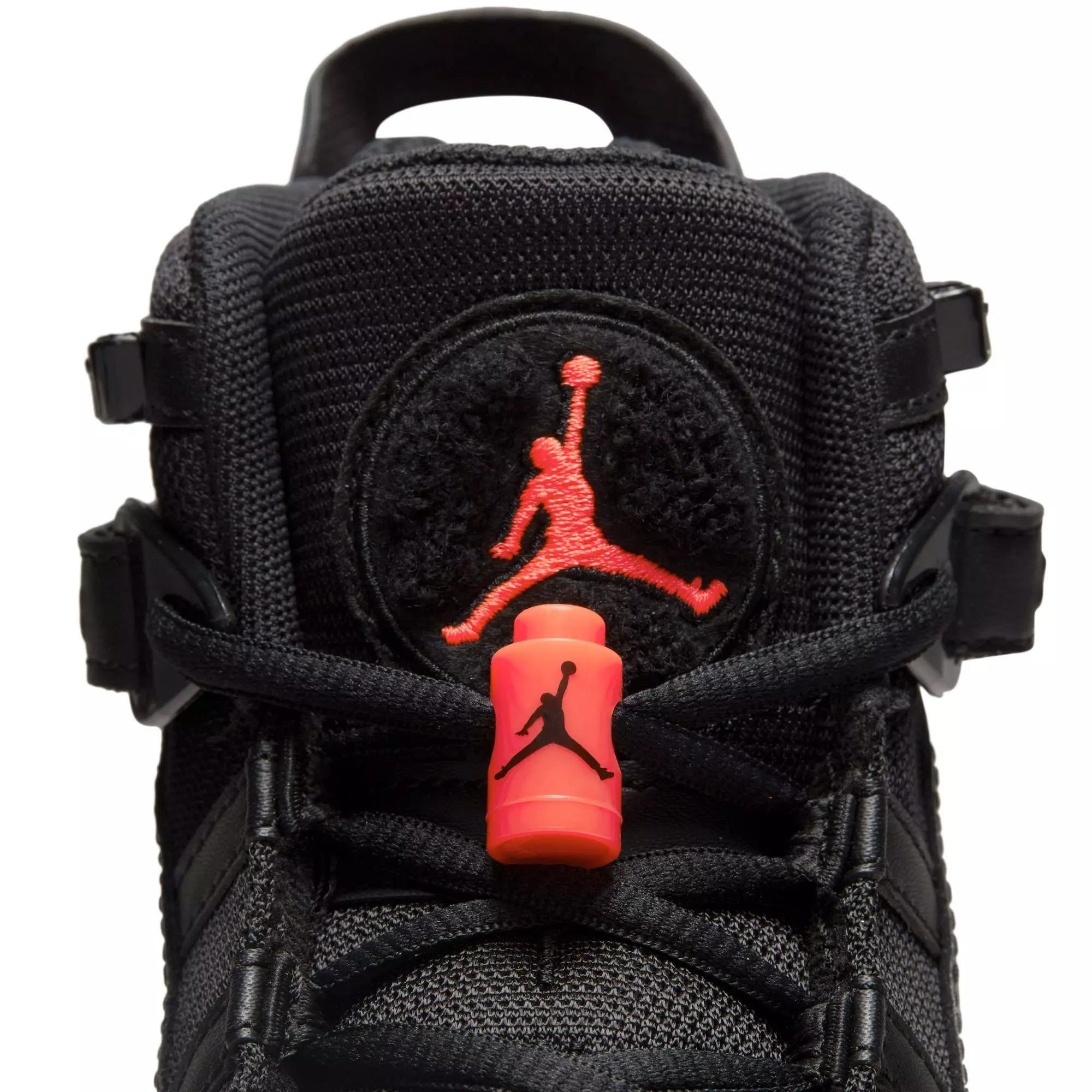 Jordan 6 Rings "Black/Infrared 23" Grade School Boys' Shoe - BLACK/INFRARED