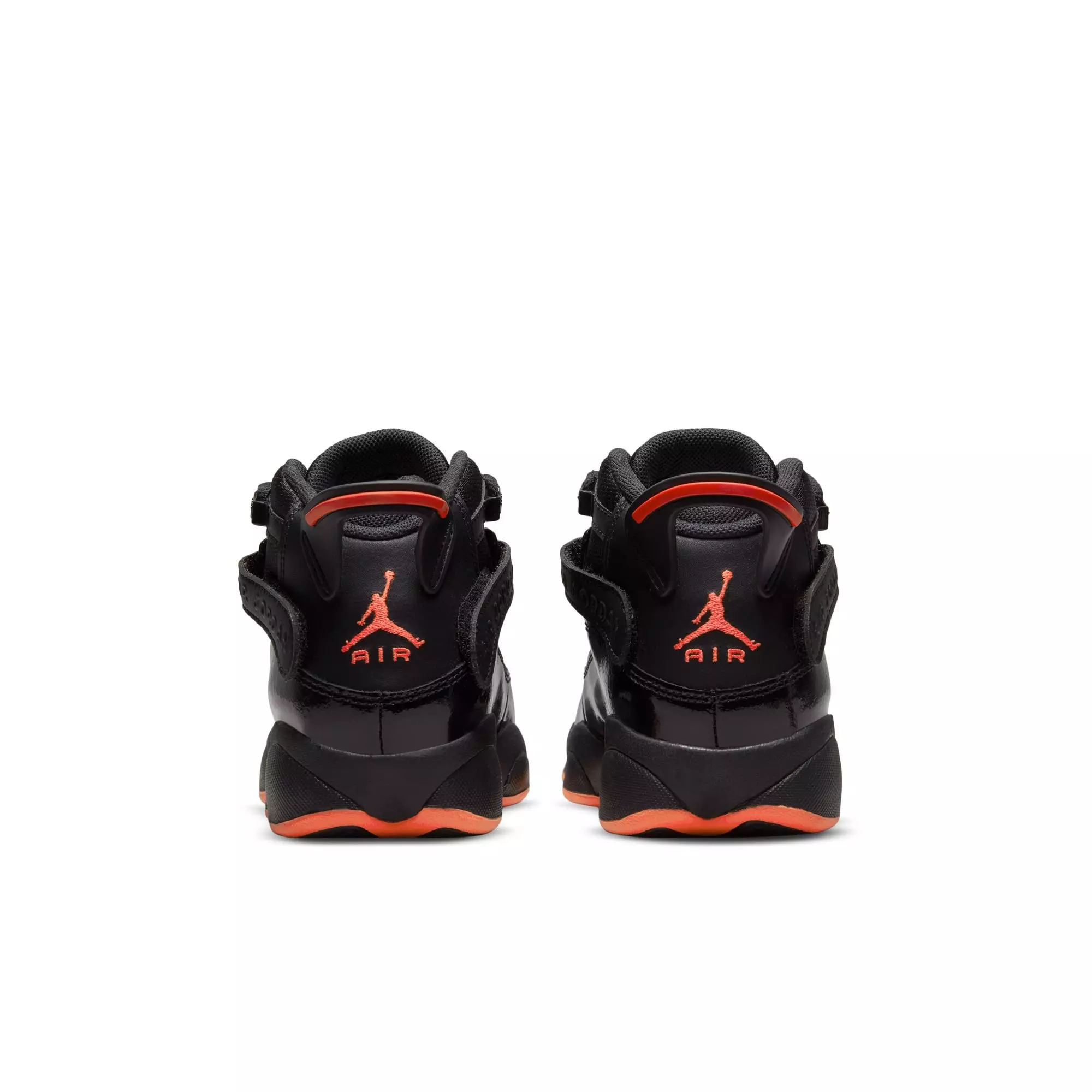 Jordan 6 Rings "Black/Infrared 23" Grade School Boys' Shoe - BLACK/INFRARED