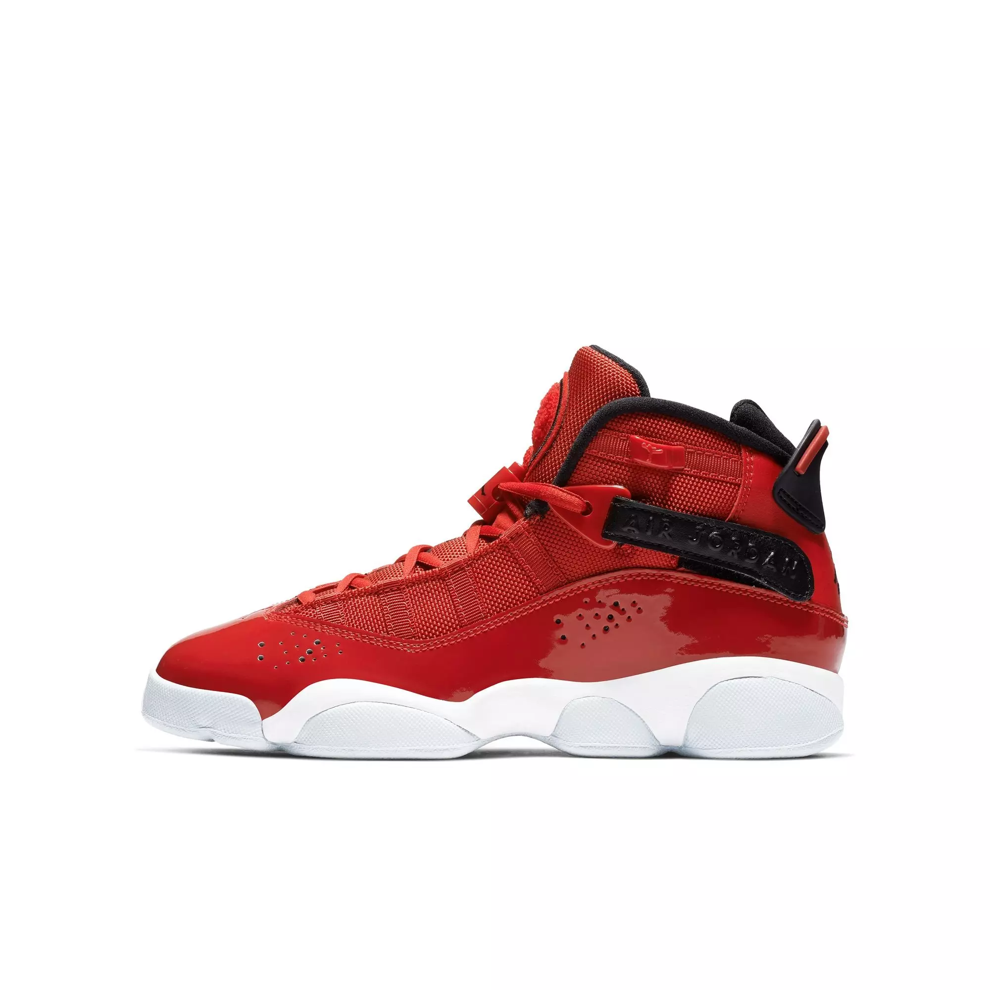Jordan 6 Rings "Gym Red/Black/White" Grade School Boys' Shoe - RED/BLACK