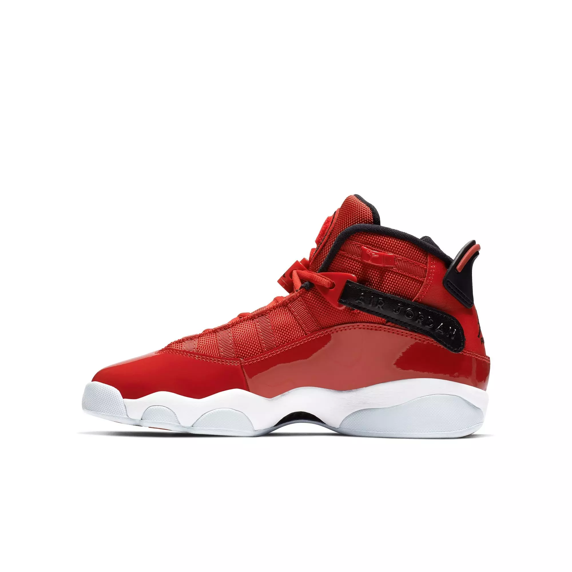 Jordan 6 Rings "Gym Red/Black/White" Grade School Boys' Shoe - RED/BLACK