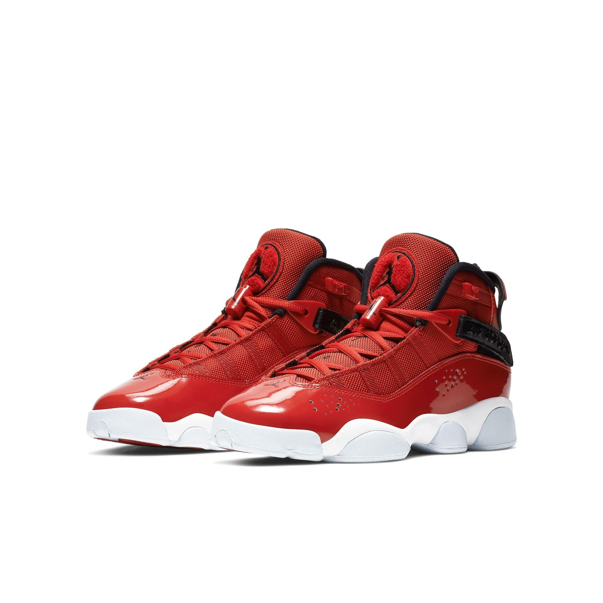 Jordan 6 Rings "Gym Red/Black/White" Grade School Boys' Shoe - RED/BLACK Thumbnail View 5