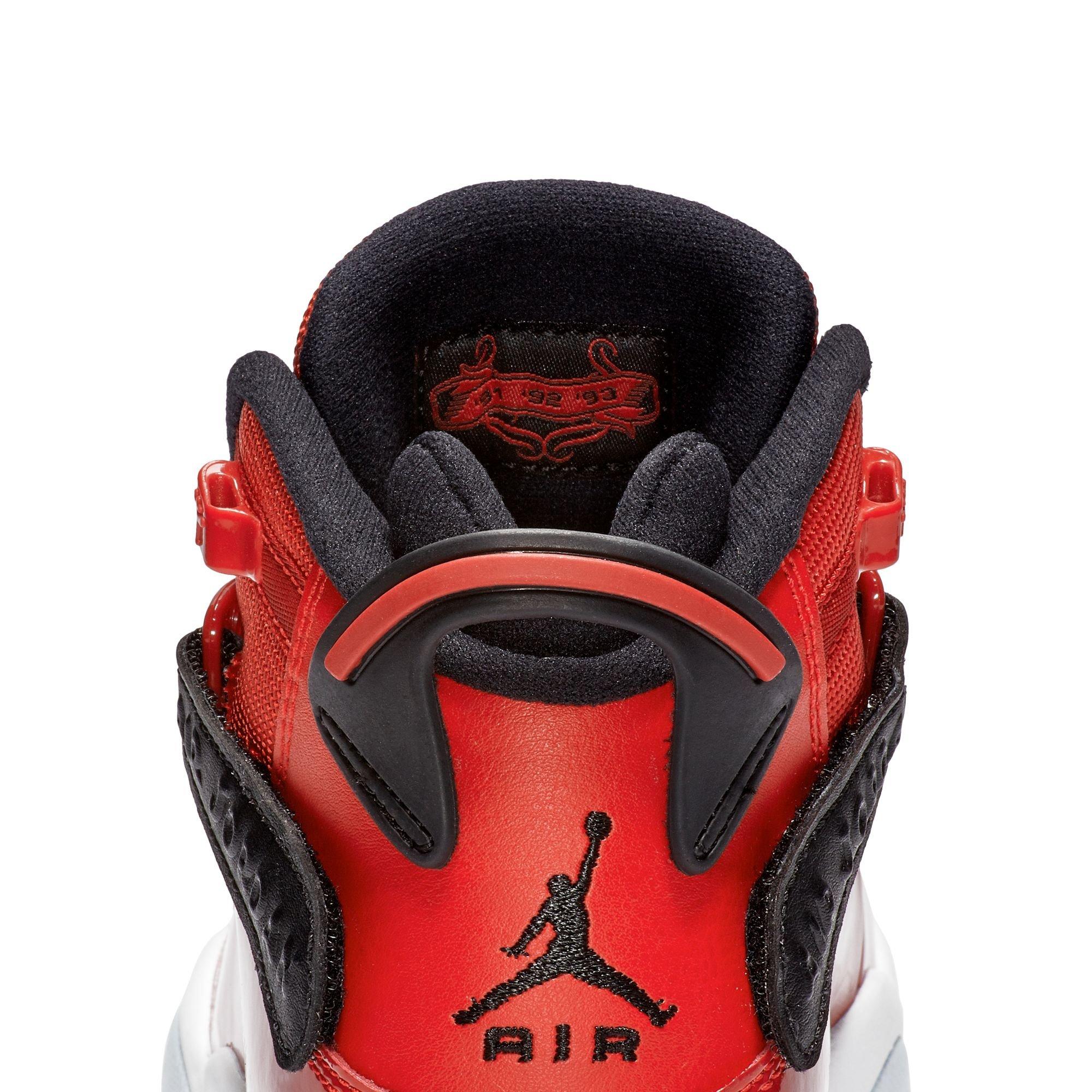 Jordan 6 Rings "Gym Red/Black/White" Grade School Boys' Shoe - RED/BLACK Thumbnail View 9