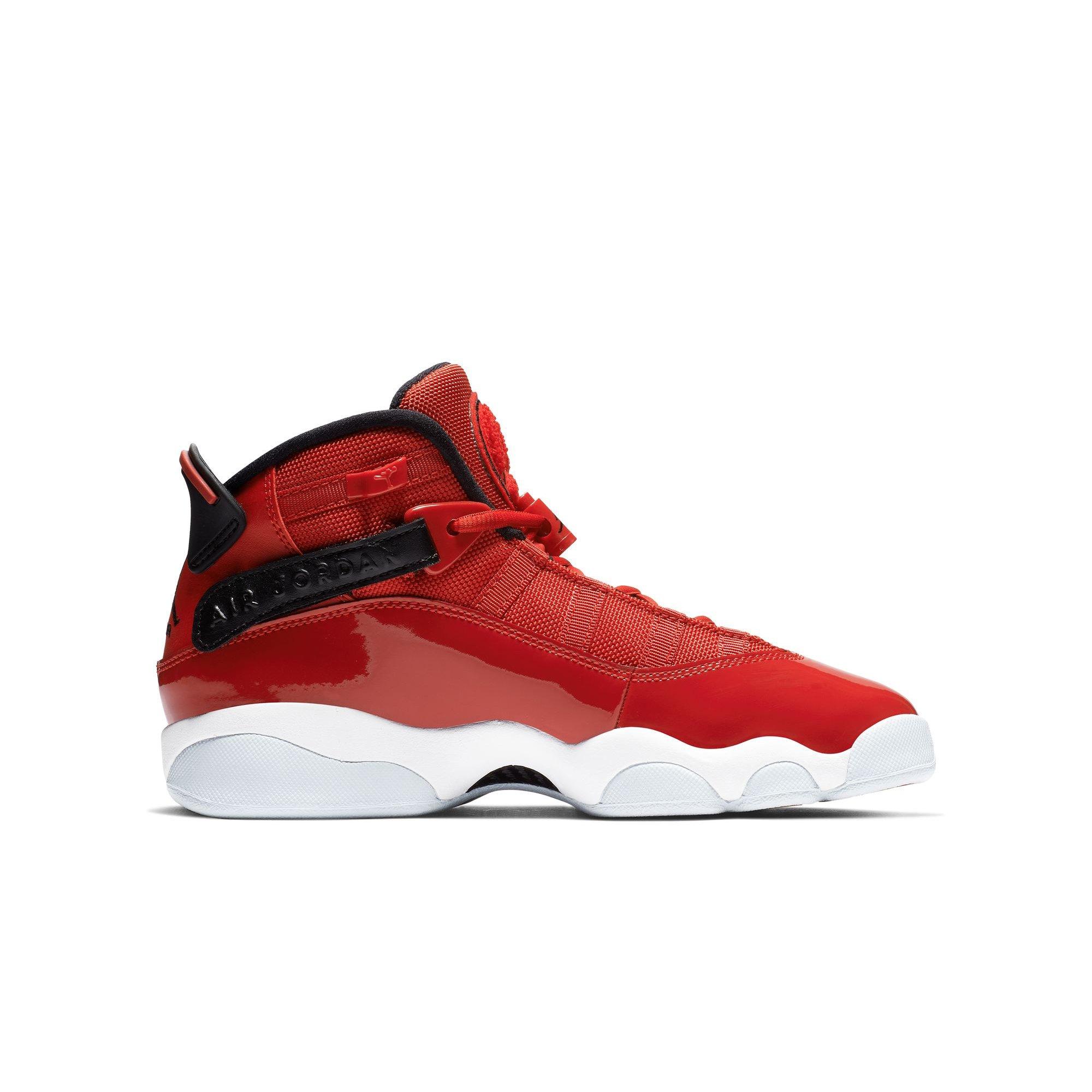Jordan 6 Rings "Gym Red/Black/White" Grade School Boys' Shoe - RED/BLACK Thumbnail View 1