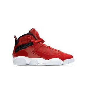 Jordan 6 Rings "Gym Red/Black/White" Grade School Boys' Shoe