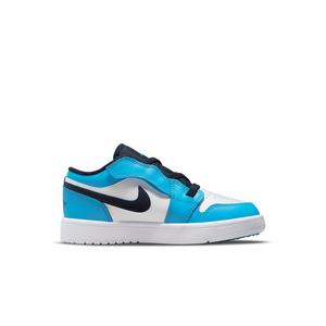 Jordan 1 Low Alt "White/Dk Powder Blue/Obsidian" Preschool Boys' Shoe