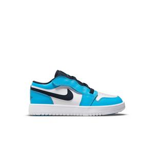Jordan 1 Low Alt "White/Dk Powder Blue/Obsidian" Preschool Boys' Shoe