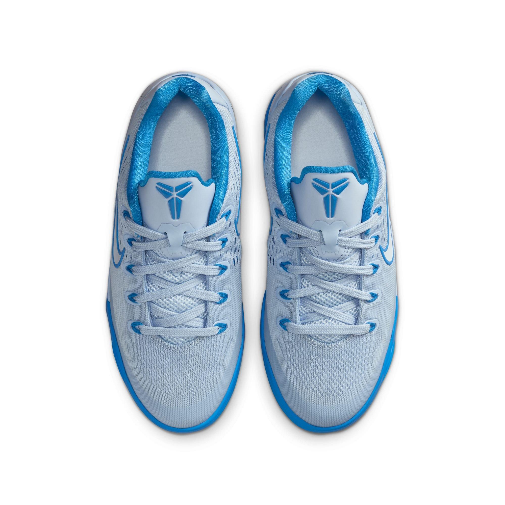 Nike Kobe IX Low EM "Hydrogen Blue" Grade School Kids' Basketball Shoe - HYDROGEN BLUE/PHOTO BLUE/WHITE Thumbnail View 12