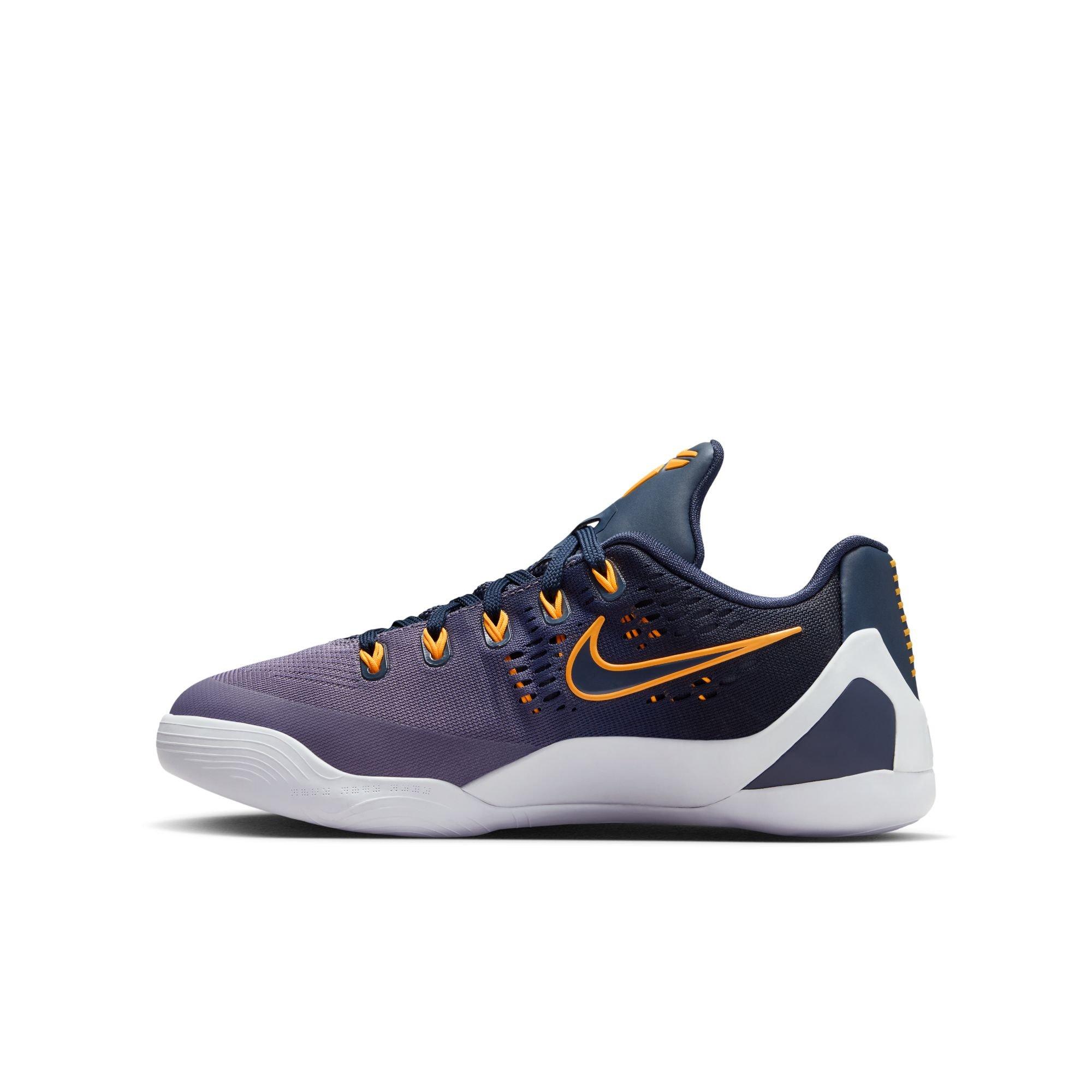 Kobe IX Elite Low EM Protro "Thunder Blue" Grade School Kids' Basketball Shoe - THUNDER BLUE/DAYBREAK/LASER ORANGE Thumbnail View 11