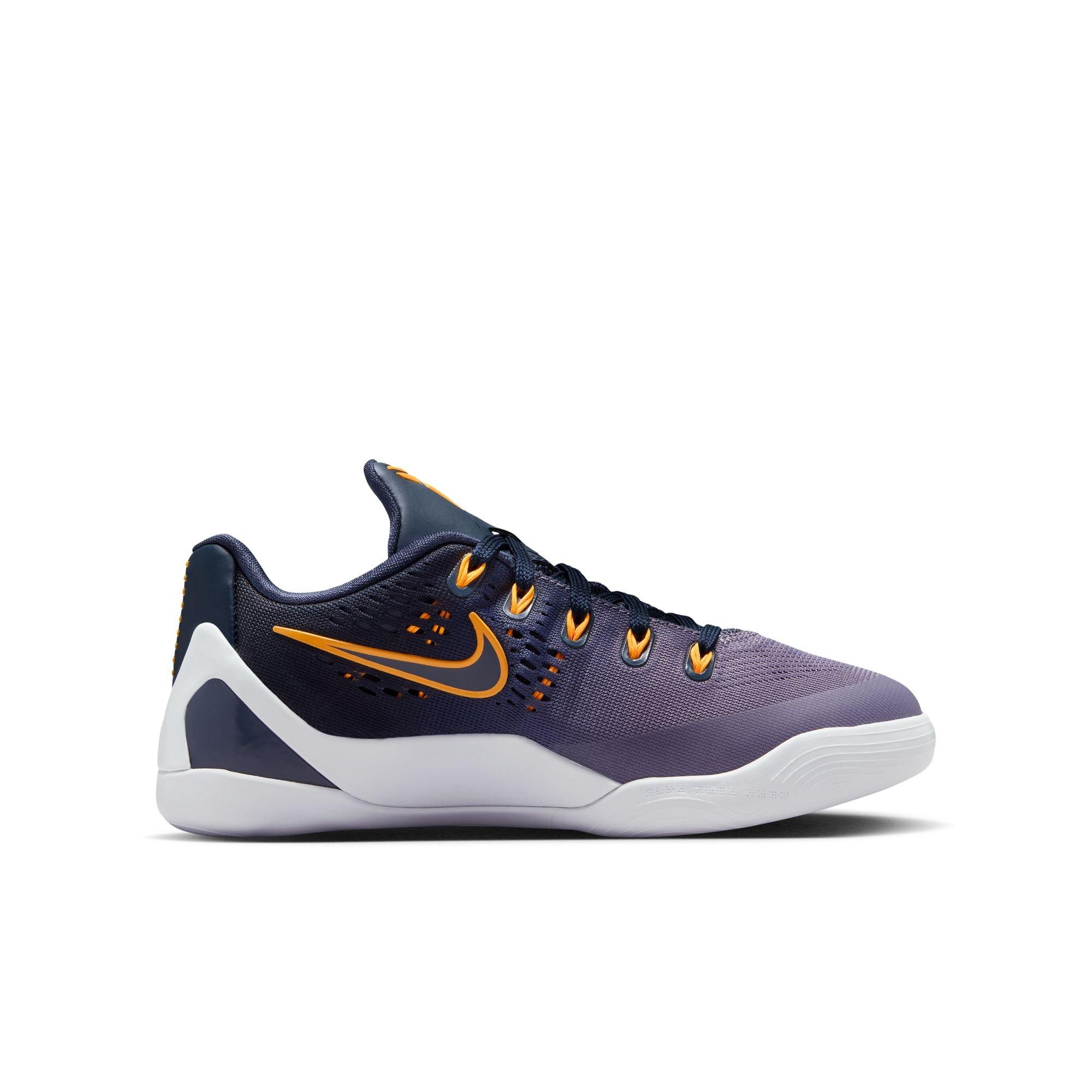 Kobe IX Elite Low EM Protro "Thunder Blue" Grade School Kids' Basketball Shoe - THUNDER BLUE/DAYBREAK/LASER ORANGE Thumbnail View 3