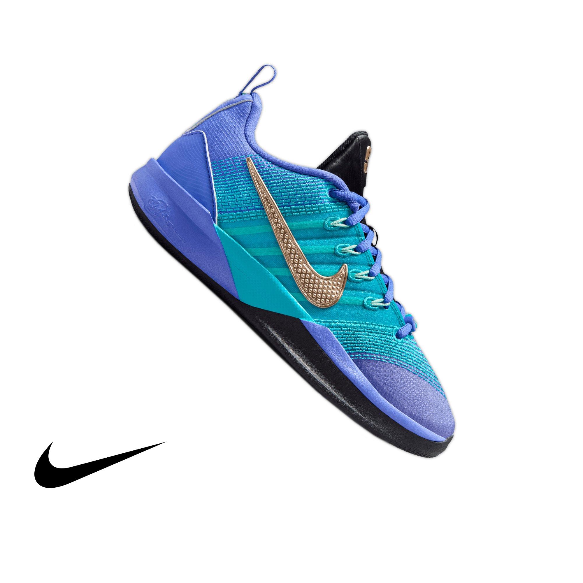 Nike Sabrina 3 "Walnut" Grade School Kids' Basketball Shoe - SAPPHIRE/BLUR/DUSTY CACTUS Thumbnail View 1