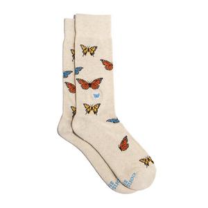 Conscious Step Women's Butterfly Crew Socks