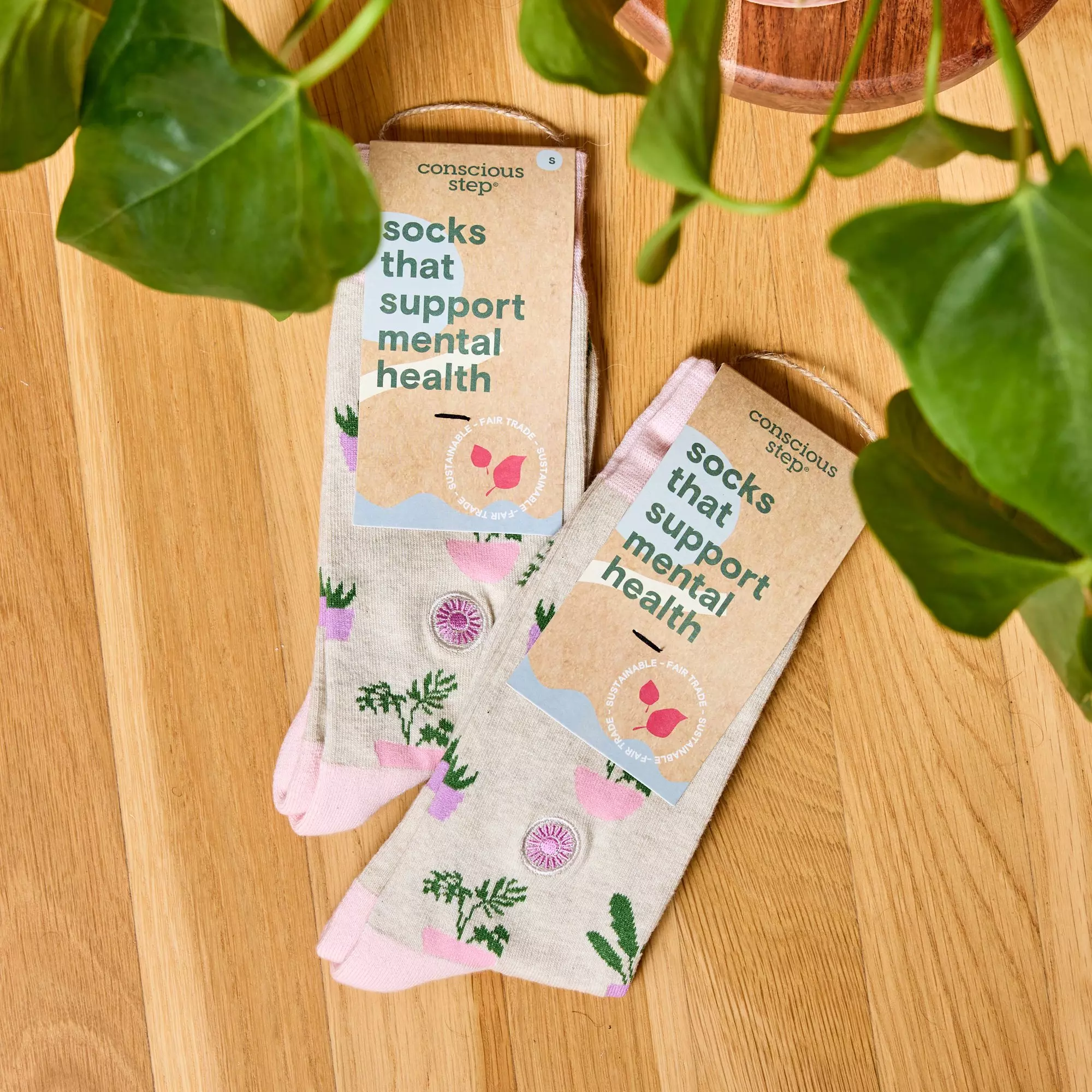 Conscious Step Women's Mental Crew Socks - MULTI-COLOR
