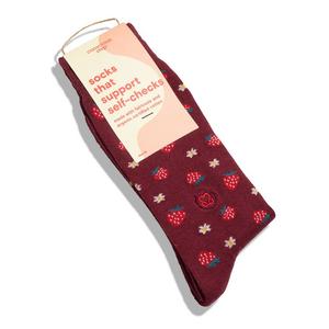 Conscious Step Women's Strawberries Crew Socks