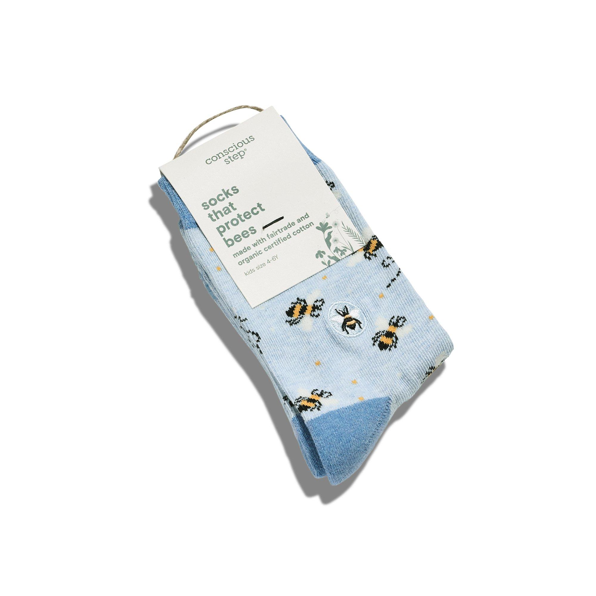 Conscious Step Bees Crew Big Girls' Socks