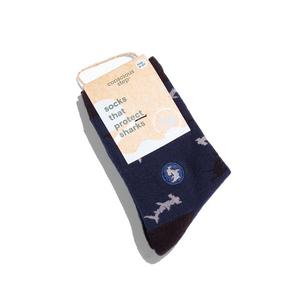 Conscious Step Big Kids' Sharks Crew Socks