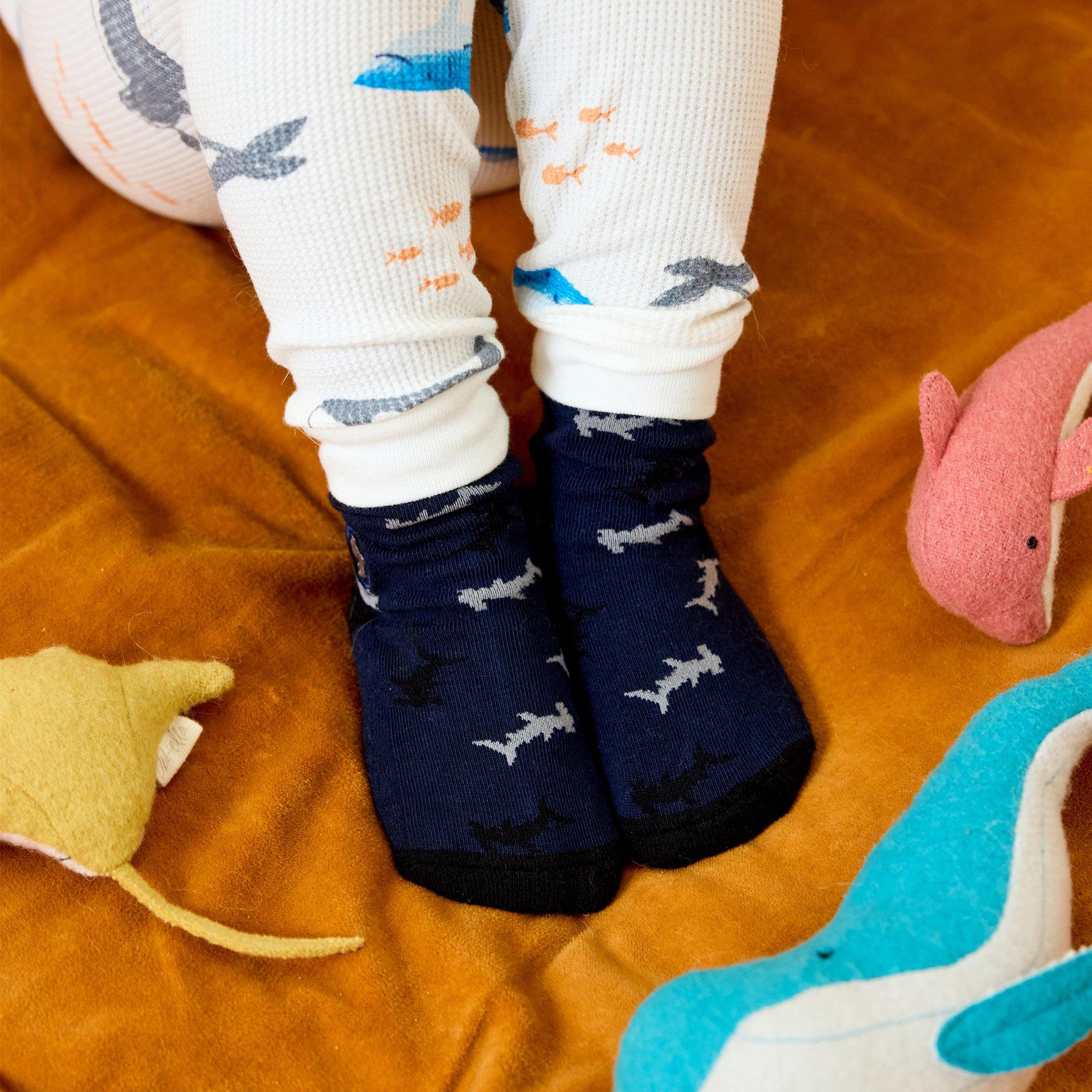 Conscious Step Sharks Crew Big Kids' Socks