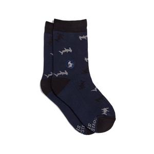 Conscious Step Big Kids' Sharks Crew Socks
