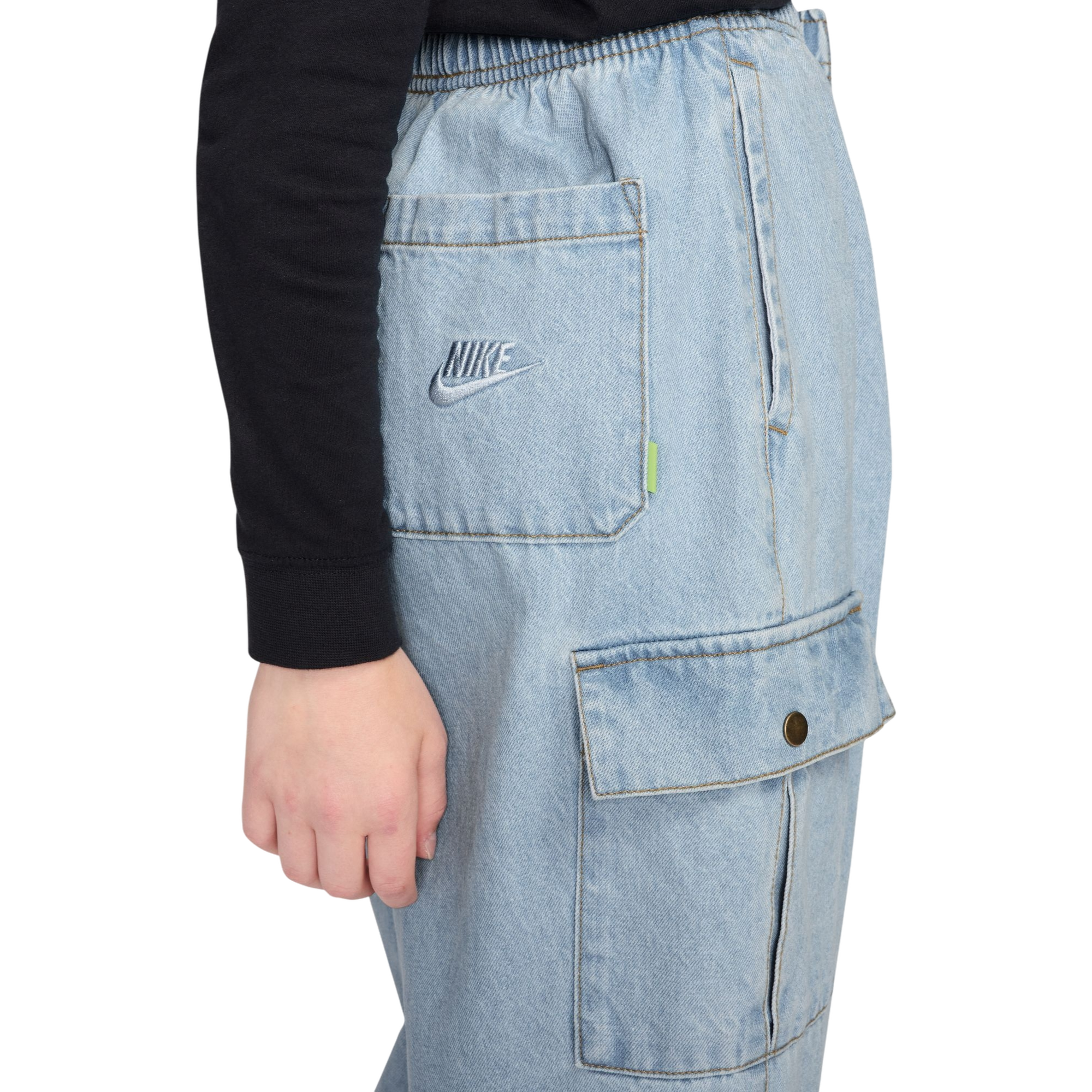 Nike Sportswear Collection Denim Cargo Big Girls' Pants