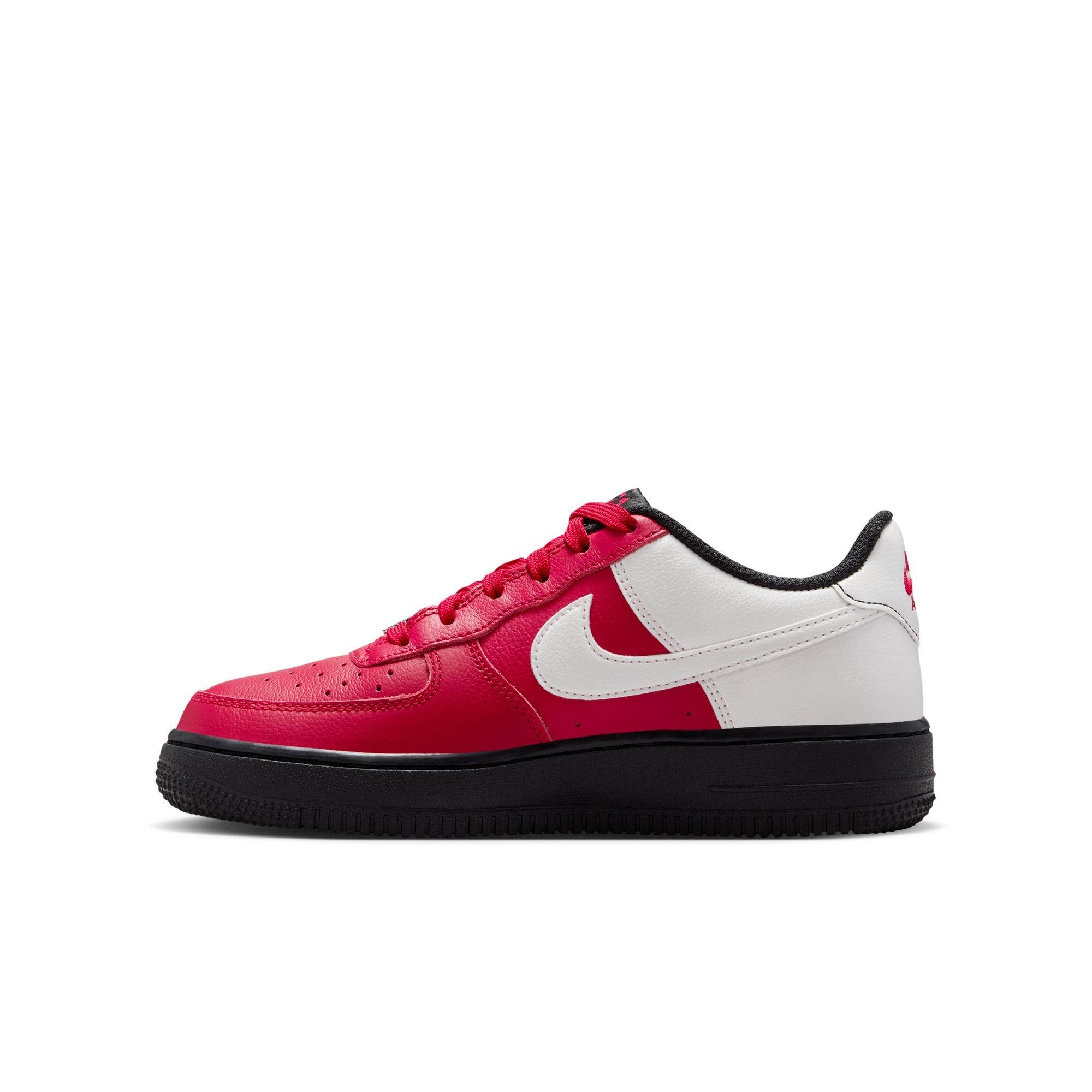 Nike Air Force 1 LV8 "Gym Red/Black/Summit White" Grade School Boys' Shoe - RED/BLACK Thumbnail View 3