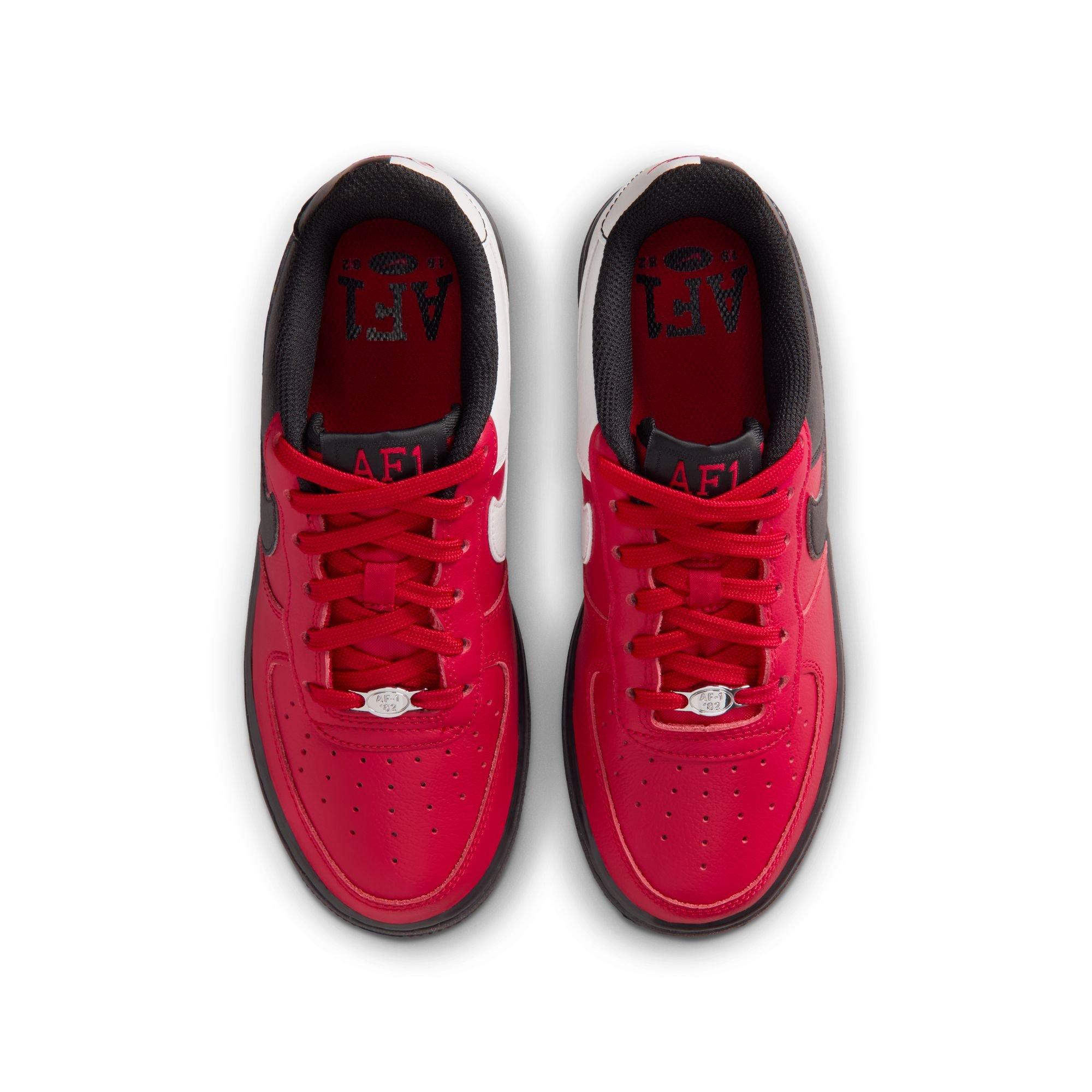 Nike Air Force 1 LV8 "Gym Red/Black/Summit White" Grade School Boys' Shoe - RED/BLACK Thumbnail View 5