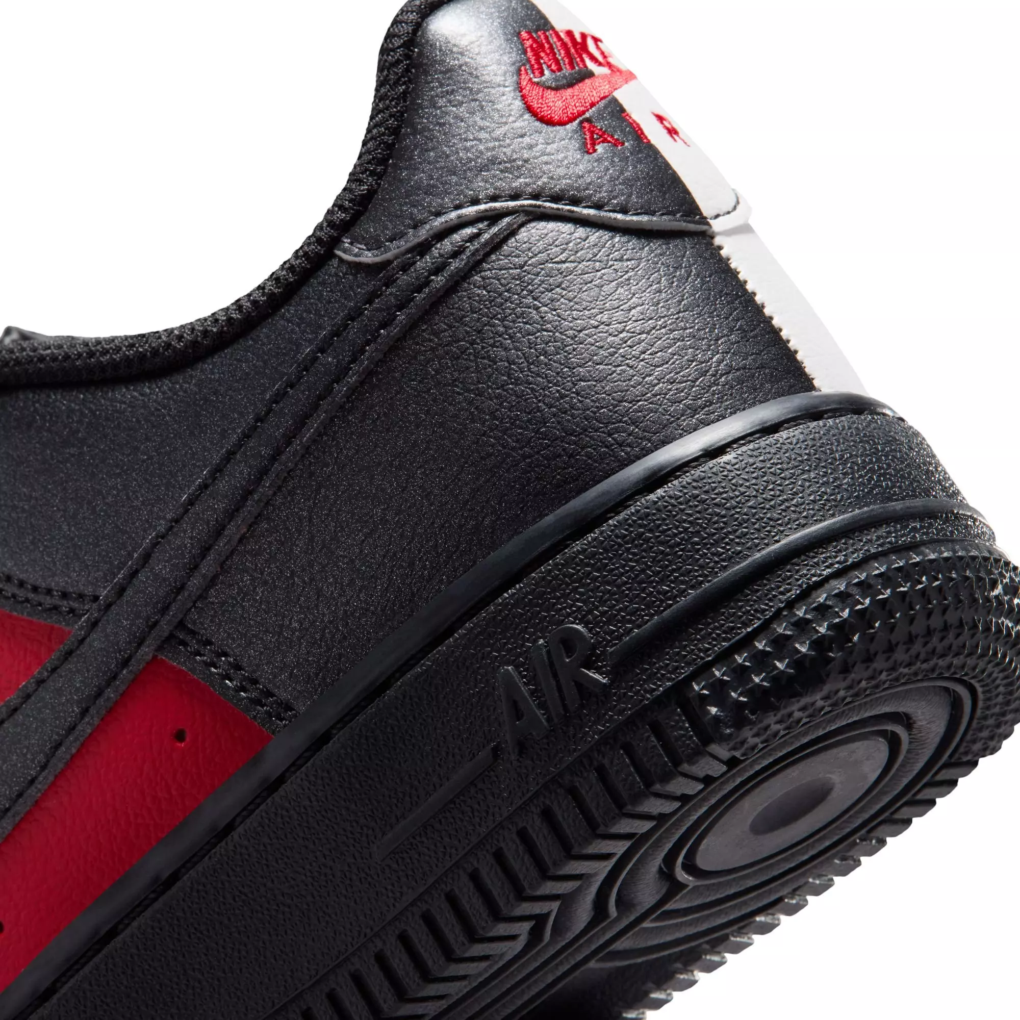 Nike Air Force 1 LV8 "Gym Red/Black/Summit White" Grade School Boys' Shoe - RED/BLACK