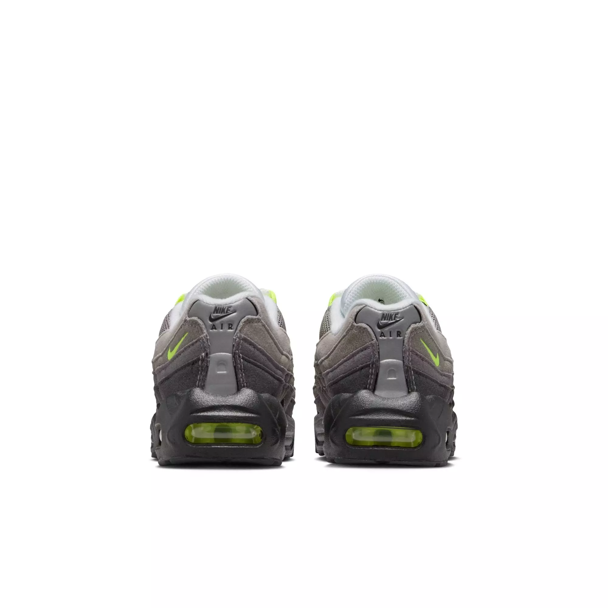 Nike Air Max '95 "Big Bubble" Preschool Kids' Shoe - BLACK/NEON YELLOW/ANTHRACITE