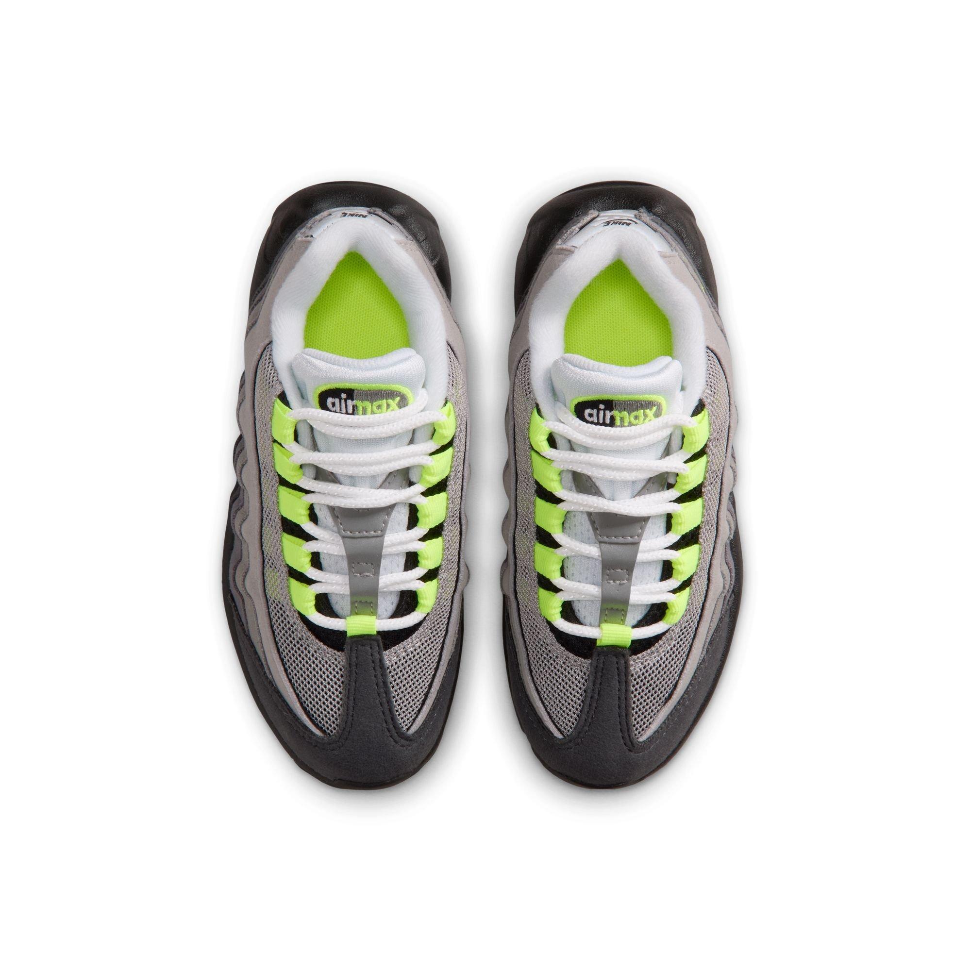 Nike Air Max '95 "Anthracite" Preschool Kids' Shoe - BLACK/NEON YELLOW/ANTHRACITE Thumbnail View 10