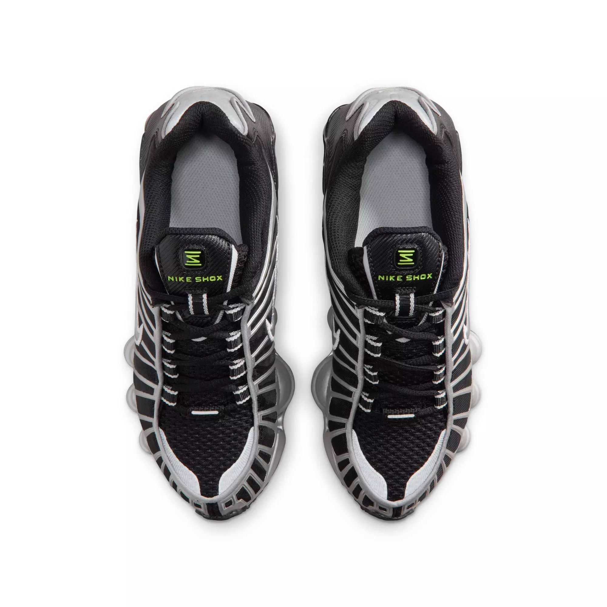 Nike Shox TL "Black/Metallic Silver/Volt Ice" Grade School Boys' Shoe - BLACK/SILVER