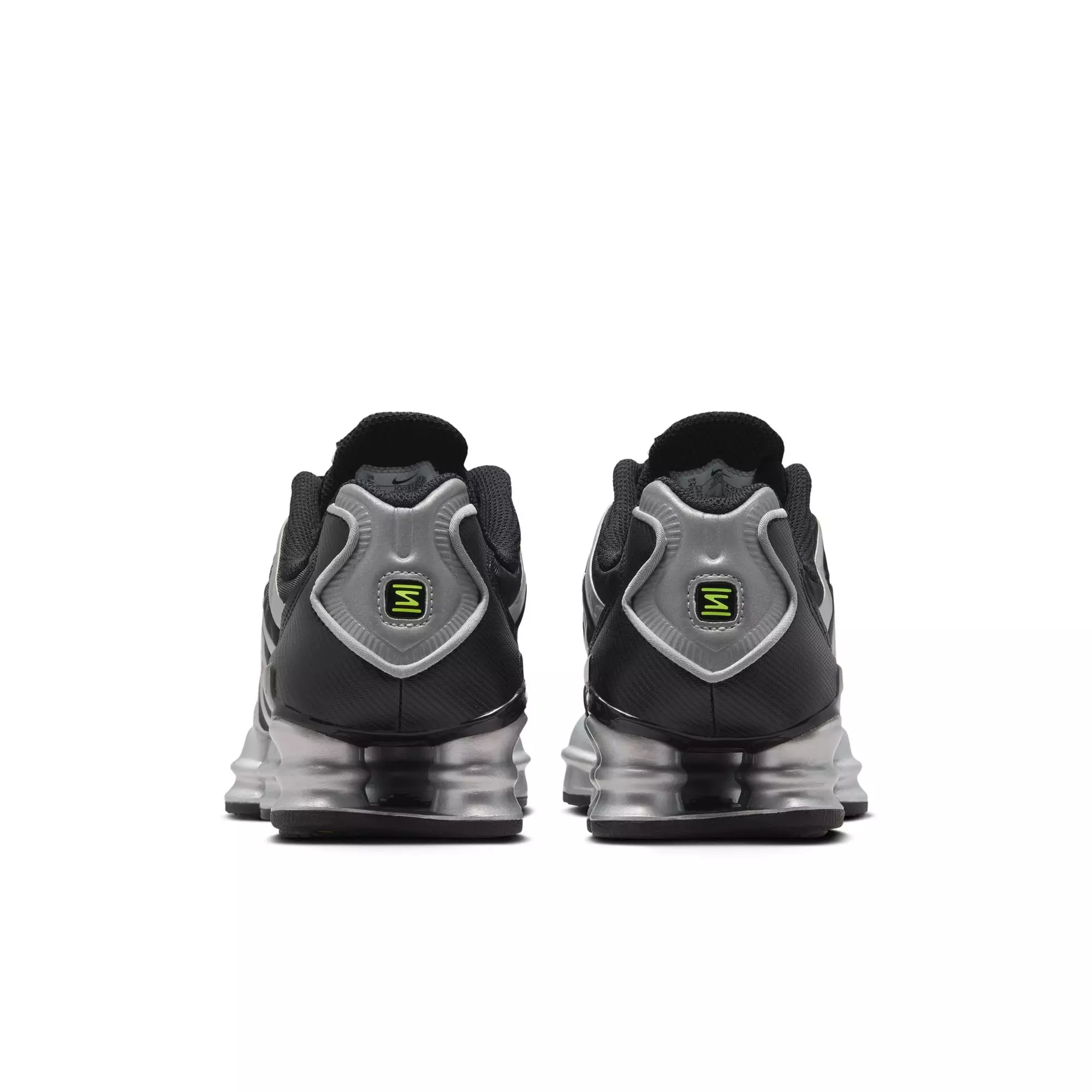 Nike Shox TL "Black/Metallic Silver/Volt Ice" Grade School Boys' Shoe - BLACK/SILVER