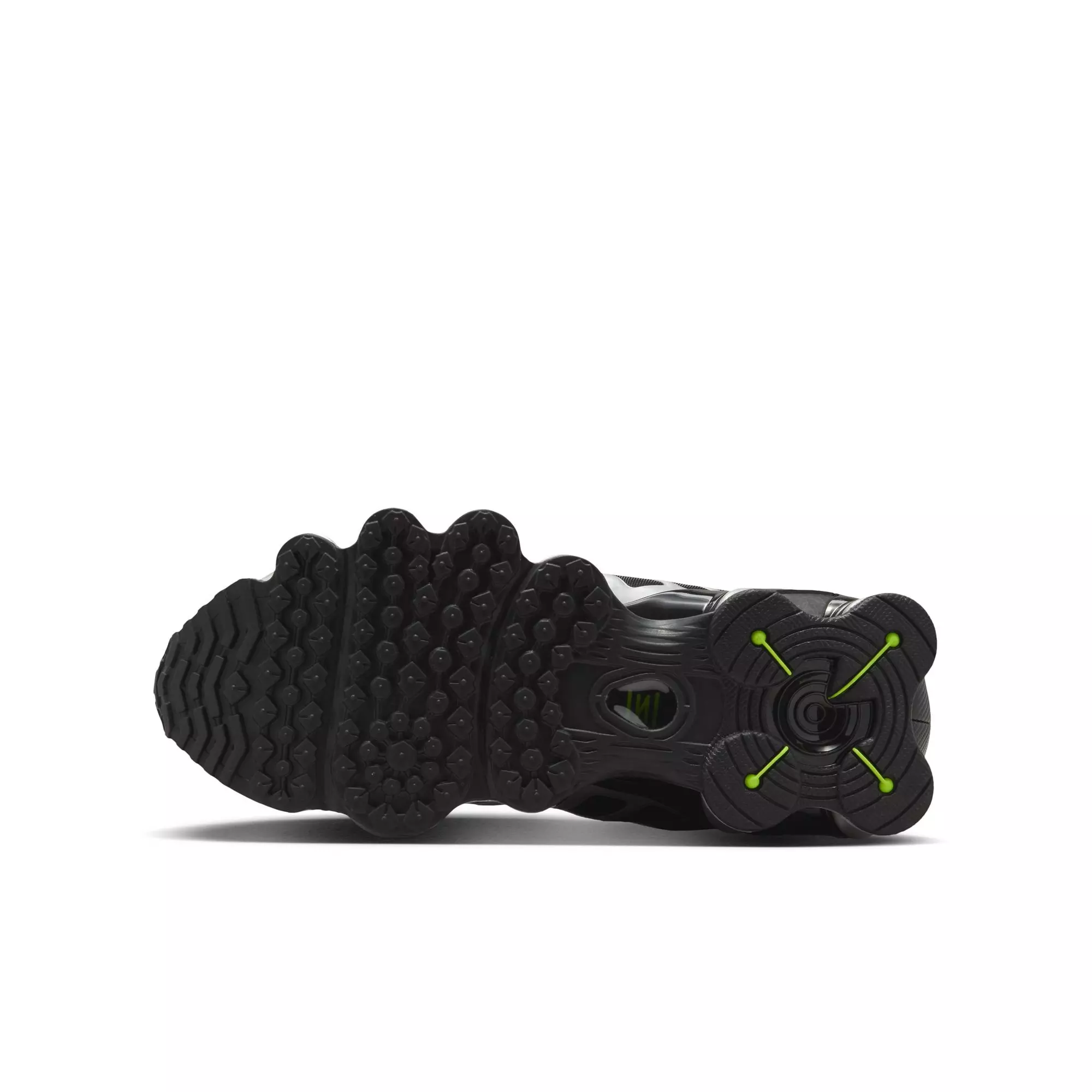 Nike Shox TL "Black/Metallic Silver/Volt Ice" Grade School Boys' Shoe - BLACK/SILVER