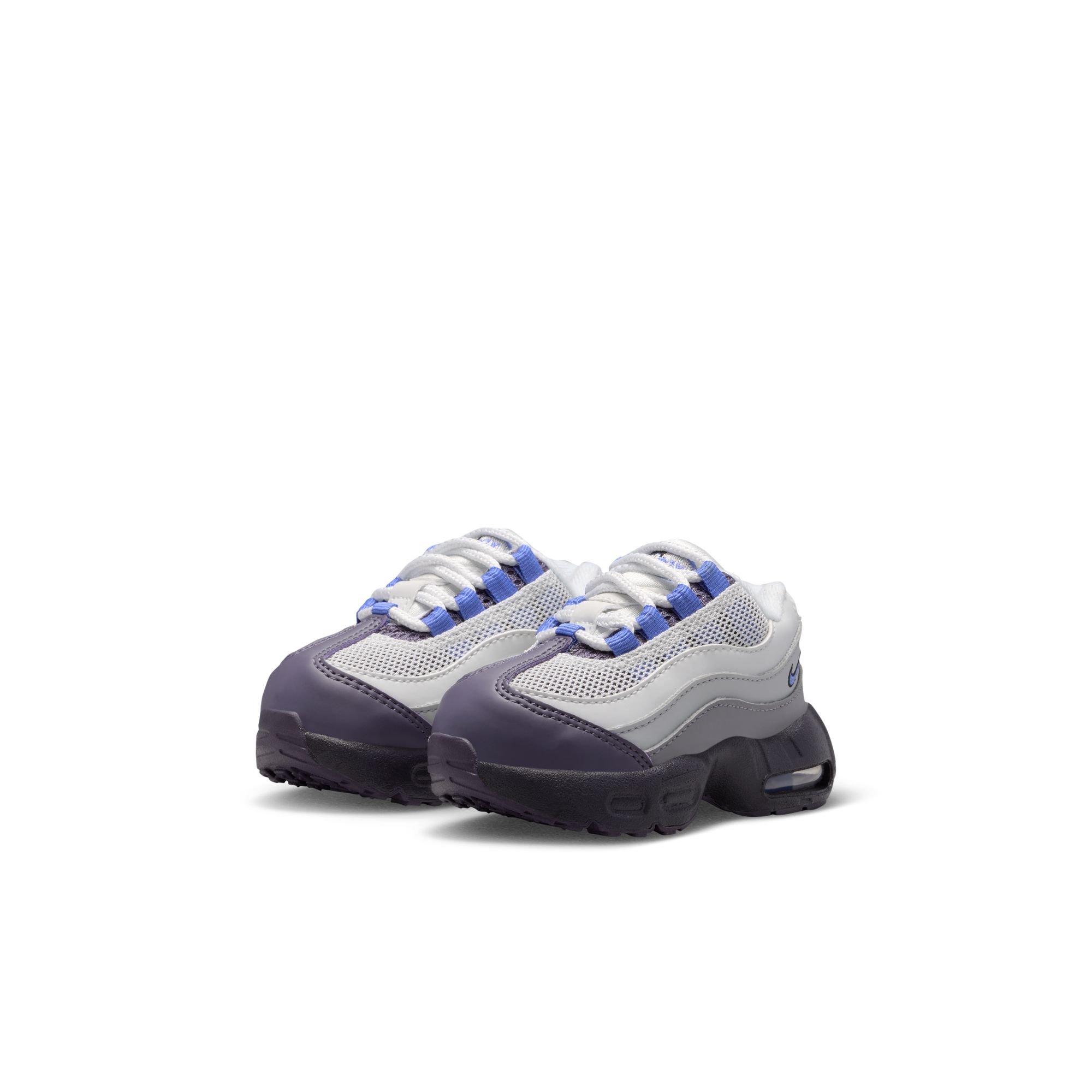 Nike Air Max 95 Recraft "Photon Dust/Sapphire/Dark Raisin" Toddler Boys' Shoe - GREY/BLUE Thumbnail View 5