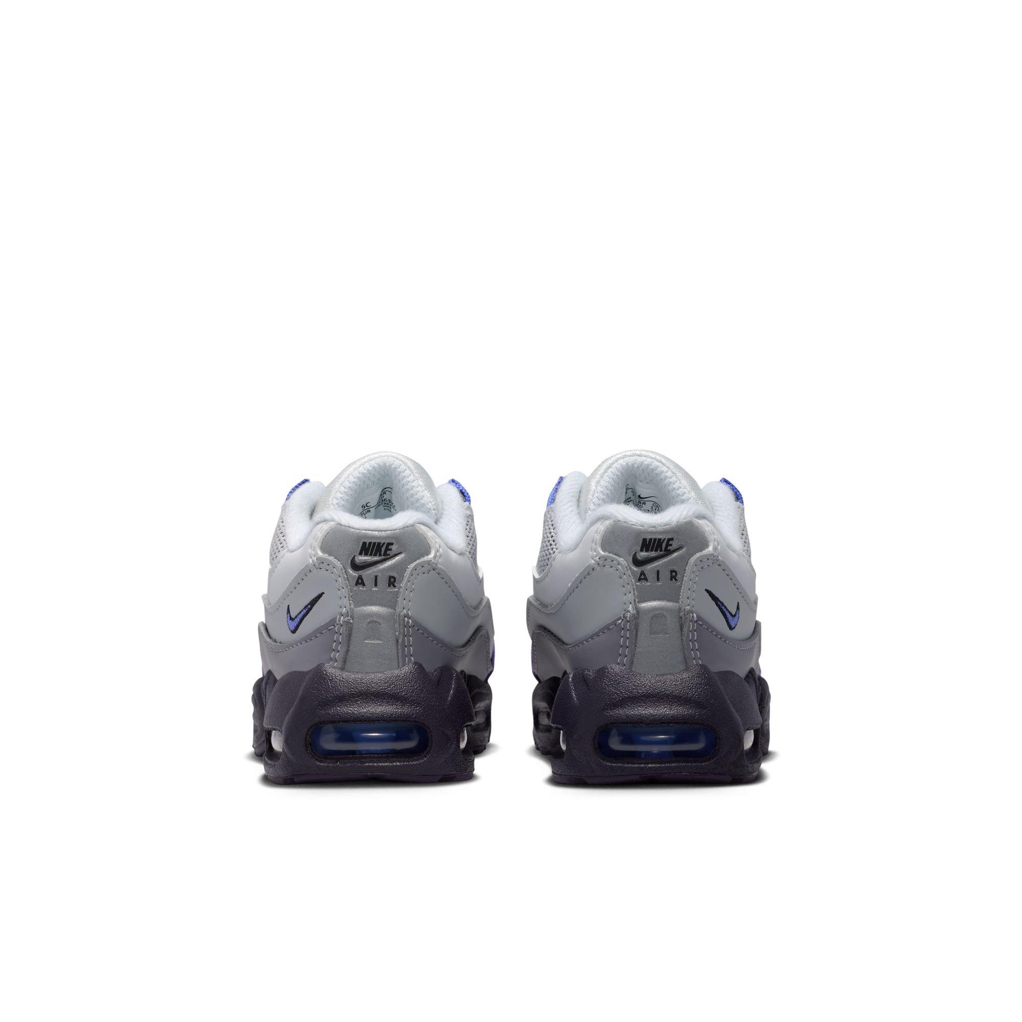Nike Air Max 95 Recraft "Photon Dust/Sapphire/Dark Raisin" Toddler Boys' Shoe - GREY/BLUE Thumbnail View 7