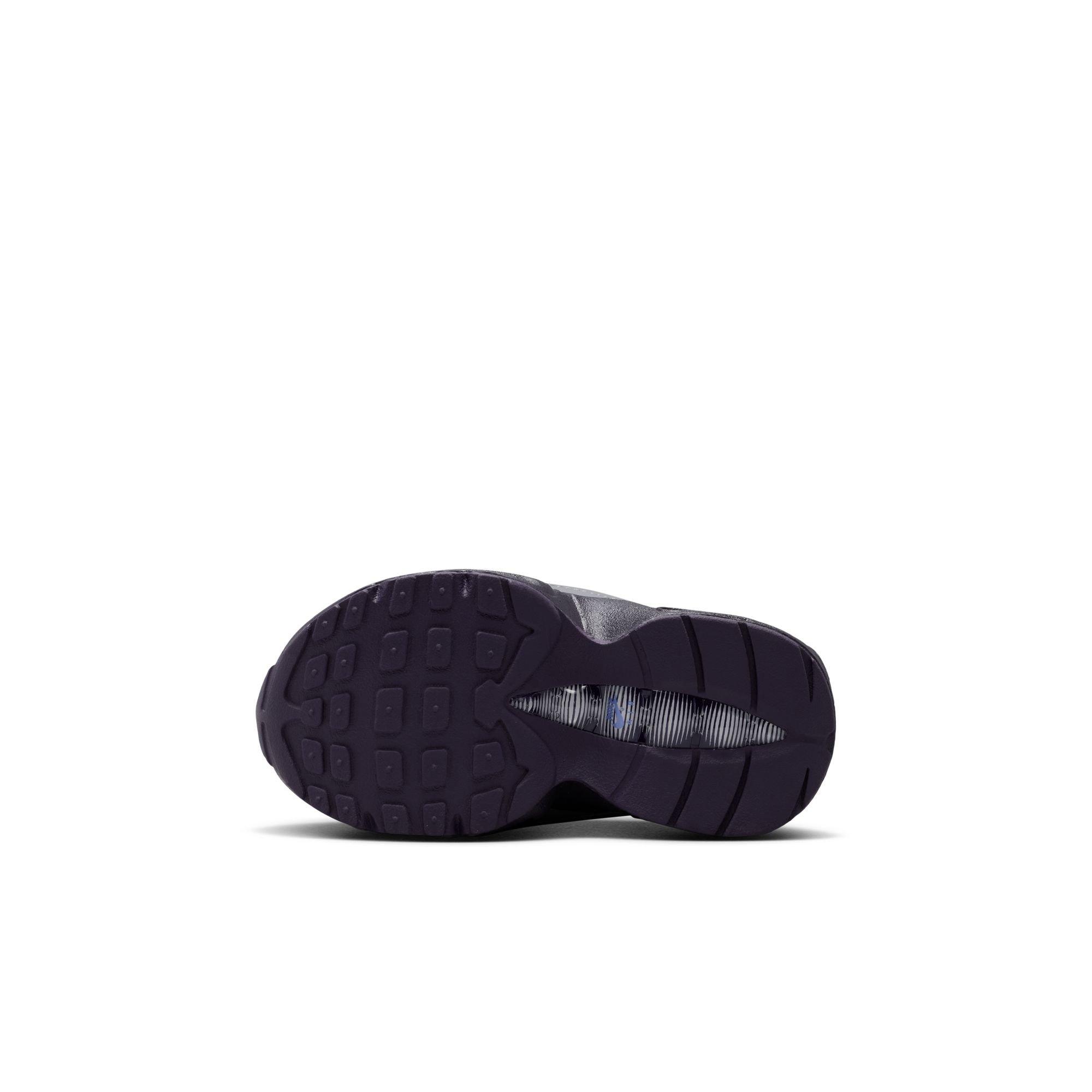 Nike Air Max 95 Recraft "Photon Dust/Sapphire/Dark Raisin" Toddler Boys' Shoe - GREY/BLUE Thumbnail View 8