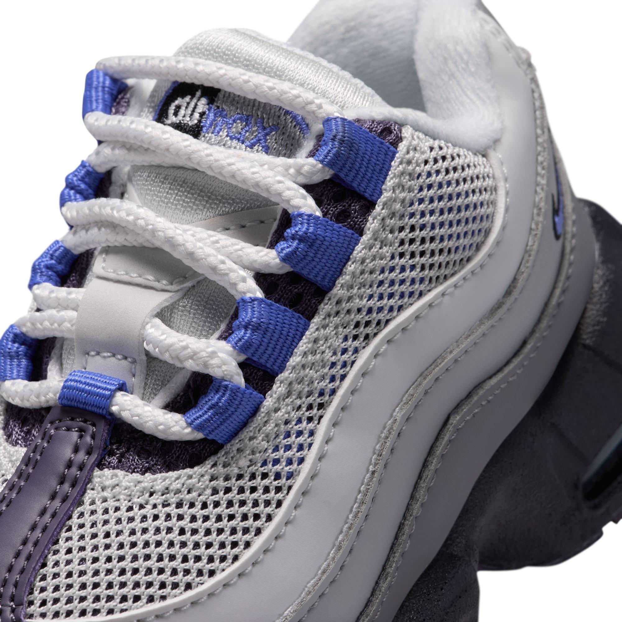 Nike Air Max 95 Recraft "Photon Dust/Sapphire/Dark Raisin" Toddler Boys' Shoe - GREY/BLUE Thumbnail View 9