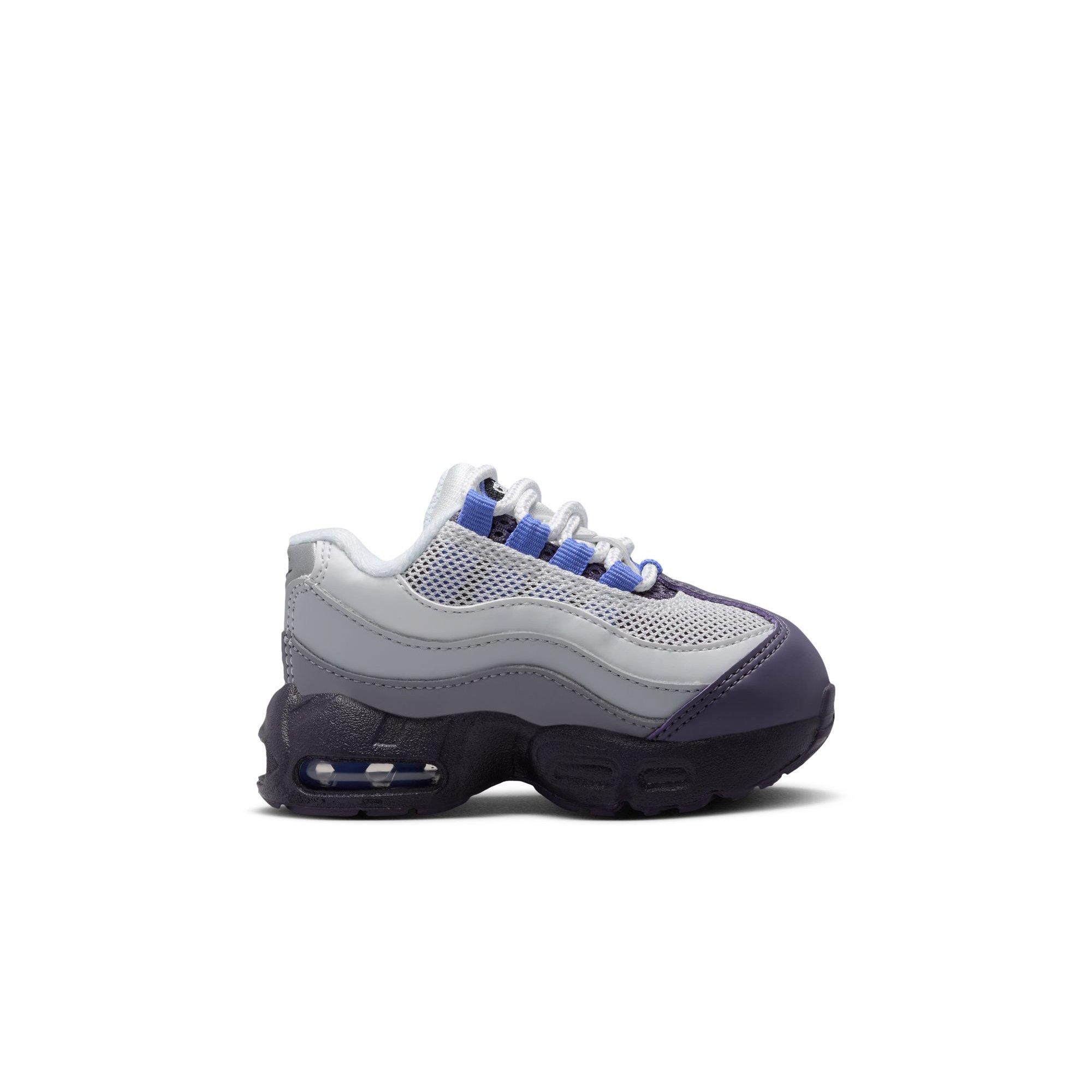 Nike Air Max 95 Recraft "Photon Dust/Sapphire/Dark Raisin" Toddler Boys' Shoe - GREY/BLUE Thumbnail View 2