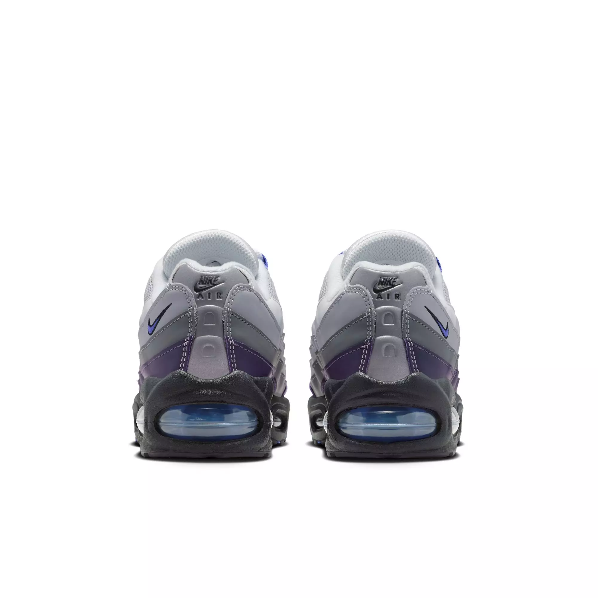 Nike Air Max 95 "Photon Dust/Sapphire/Dark Raisin" Grade School Boys' Shoe - GREY/BLUE