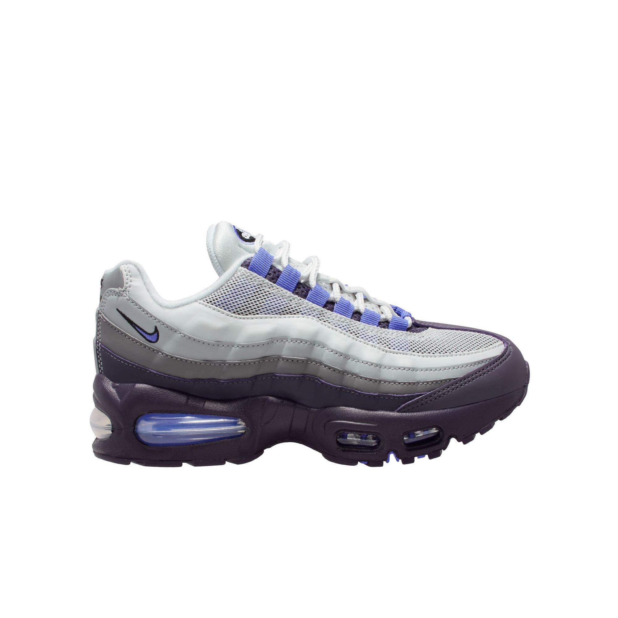 Nike Air Max 95 "Photon Dust/Sapphire/Dark Raisin" Grade School Boys' Shoe - GREY/BLUE Thumbnail View 1
