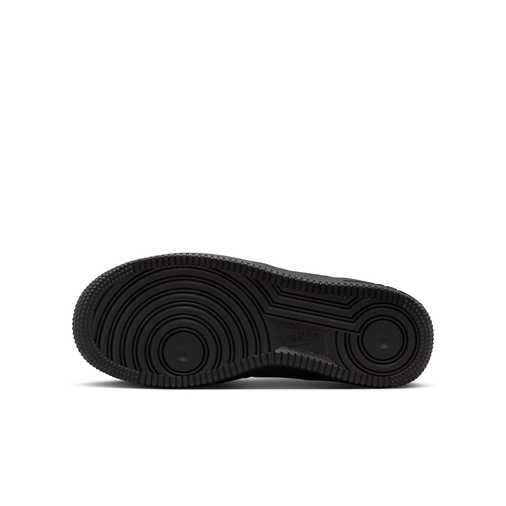 Nike Air Force 1 LV8 "Black/Bold Berry" Grade School Boys' Shoe - BLACK/GOLD Thumbnail View 8