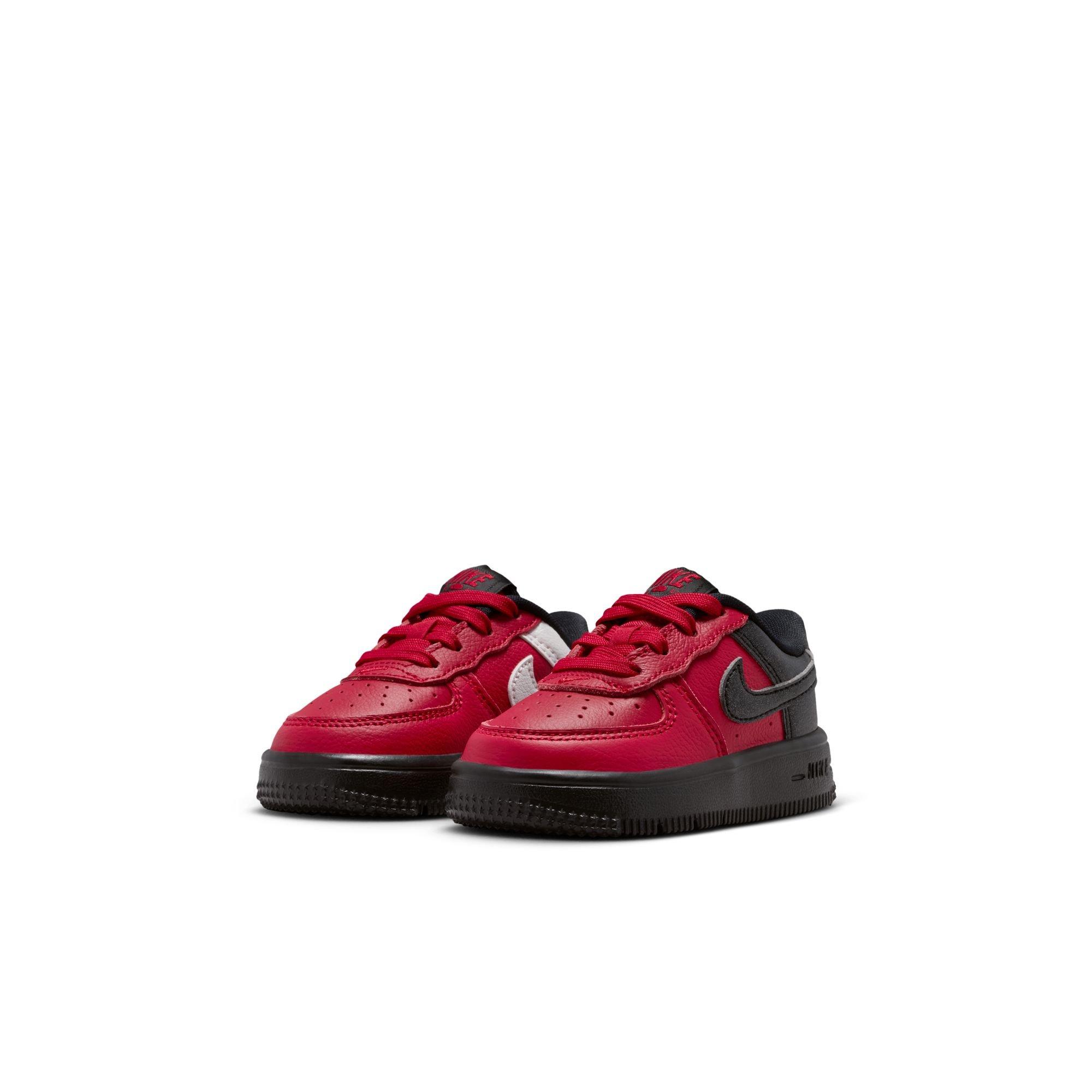 Nike Force 1 Low LV8 5 "Gym Red/Black/Summit White" Toddler Boys' Shoe - RED/BLACK Thumbnail View 5
