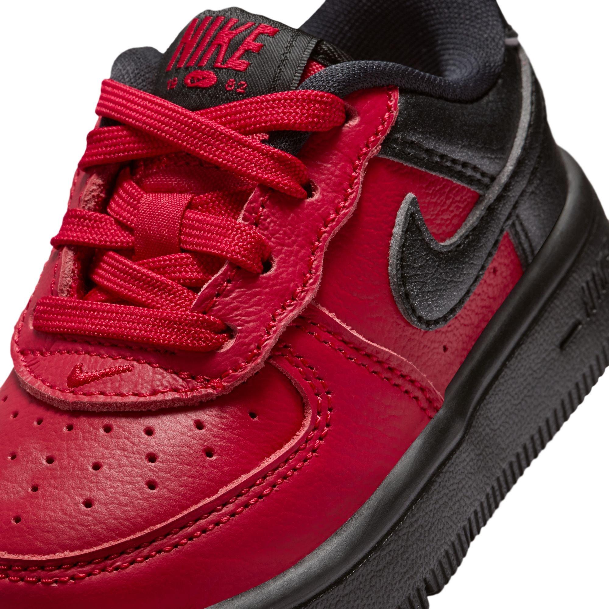 Nike Force 1 Low LV8 5 "Gym Red/Black/Summit White" Toddler Boys' Shoe - RED/BLACK Thumbnail View 9