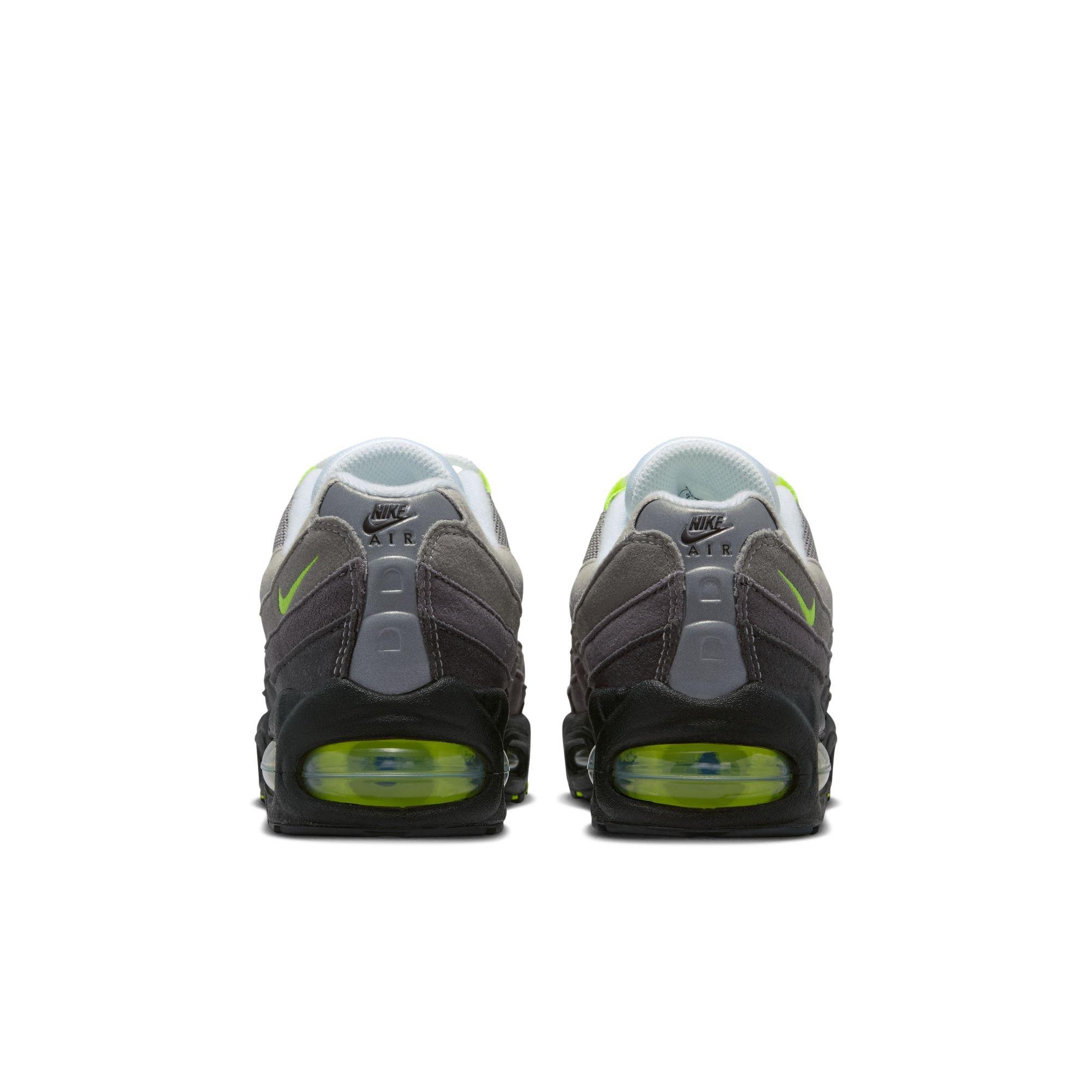 Nike Air Max 95 "Big Bubble" Grade School Kids' Shoe - BLACK/NEON YELLOW/ANTHRACITE Thumbnail View 10