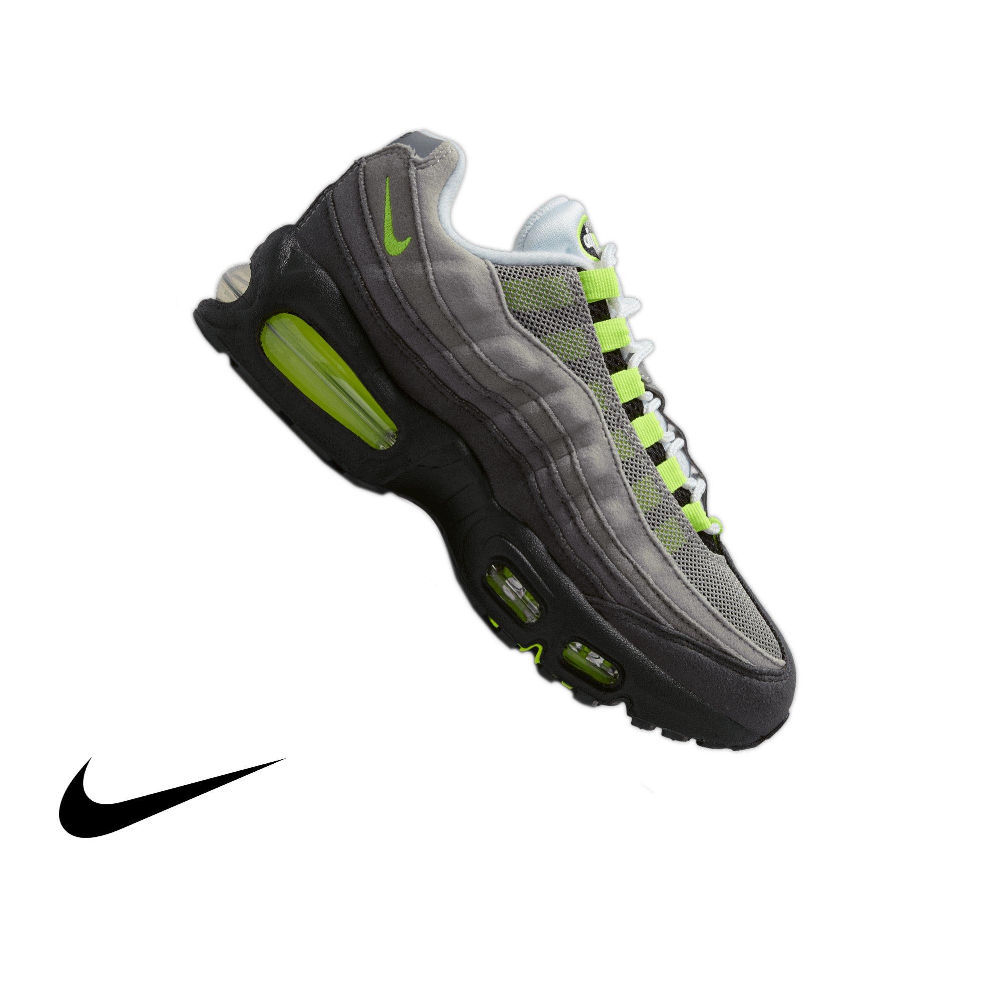 Nke Air Max 95 "Anthracite" Grade School Kids' Shoe - BLACK/NEON YELLOW/ANTHRACITE Thumbnail View 1