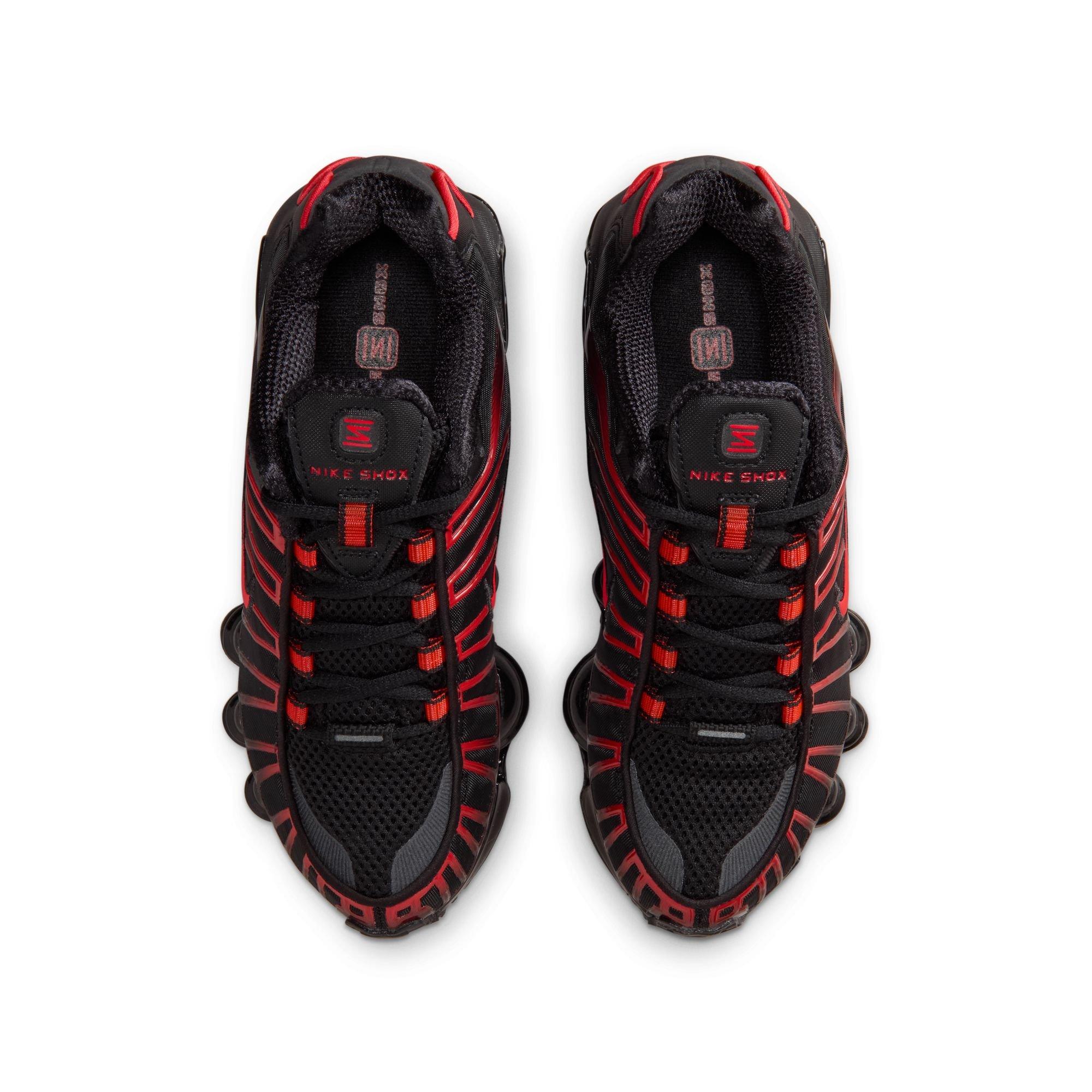 Nike Shox TL "Black/Lt Crimson" Grade School Boys' Shoe - BLACK/RED Thumbnail View 6