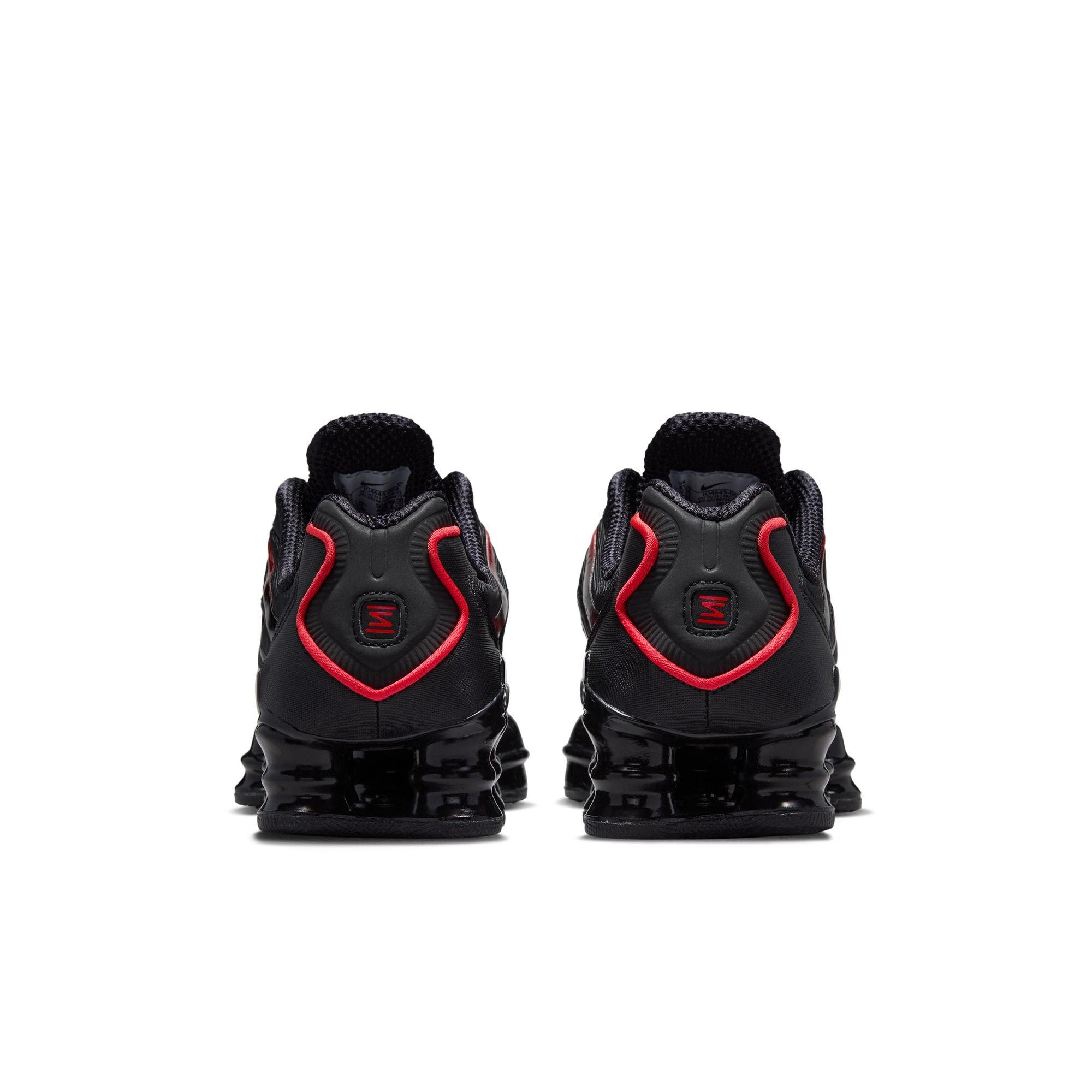 Nike Shox TL "Black/Lt Crimson" Grade School Boys' Shoe - BLACK/RED Thumbnail View 7