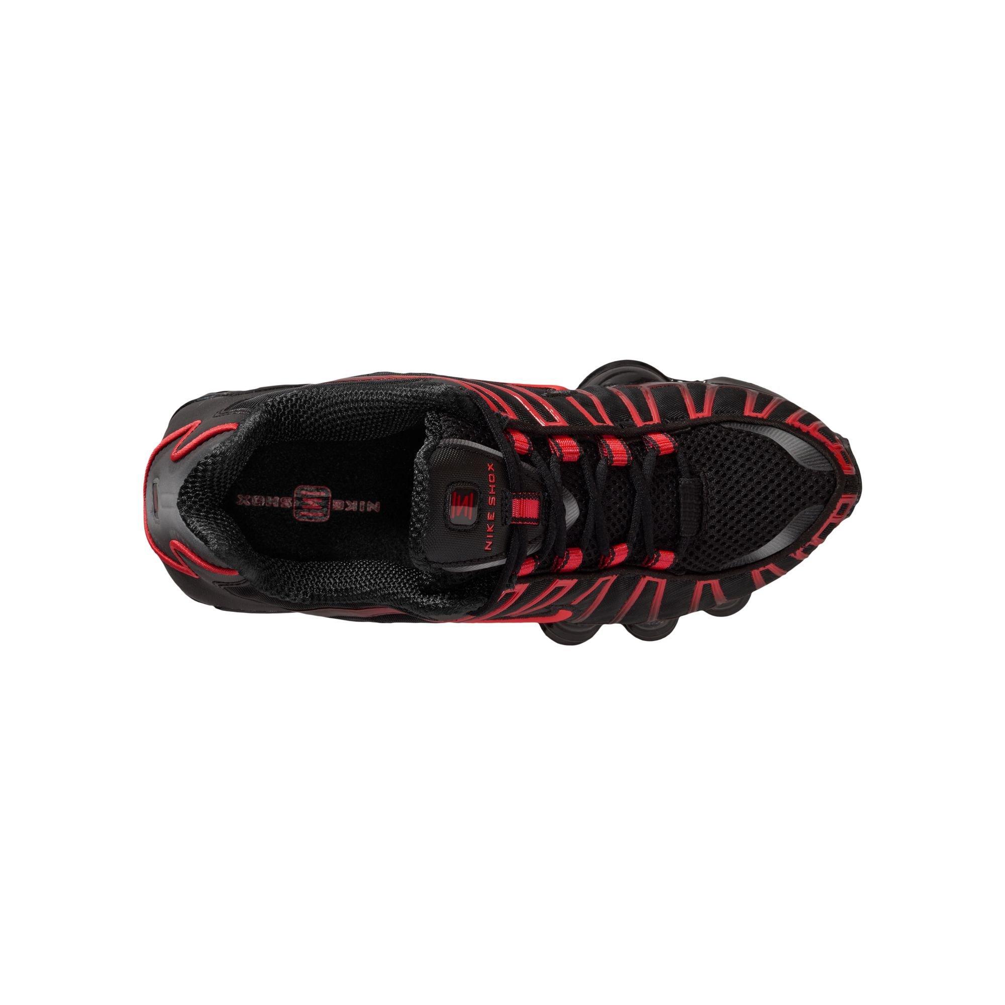 Nike Shox TL "Black/Lt Crimson" Grade School Boys' Shoe - BLACK/RED Thumbnail View 8