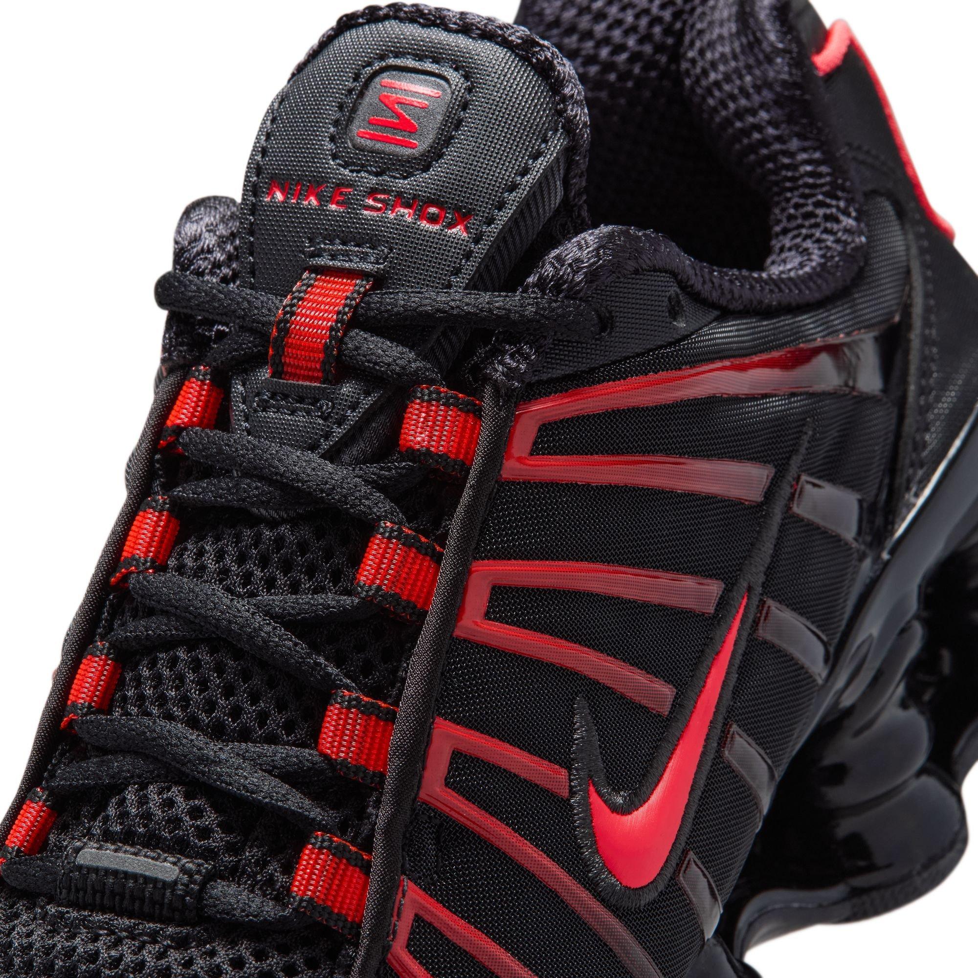 Nike Shox TL "Black/Lt Crimson" Grade School Boys' Shoe - BLACK/RED Thumbnail View 10