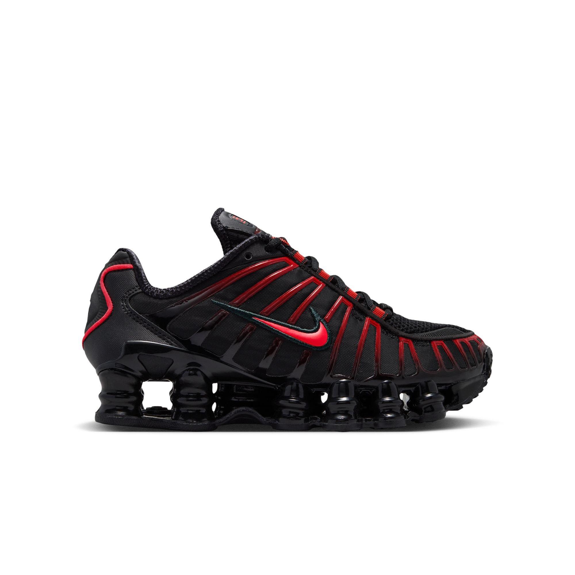 Nike Shox TL "Black/Lt Crimson" Grade School Boys' Shoe - BLACK/RED Thumbnail View 1