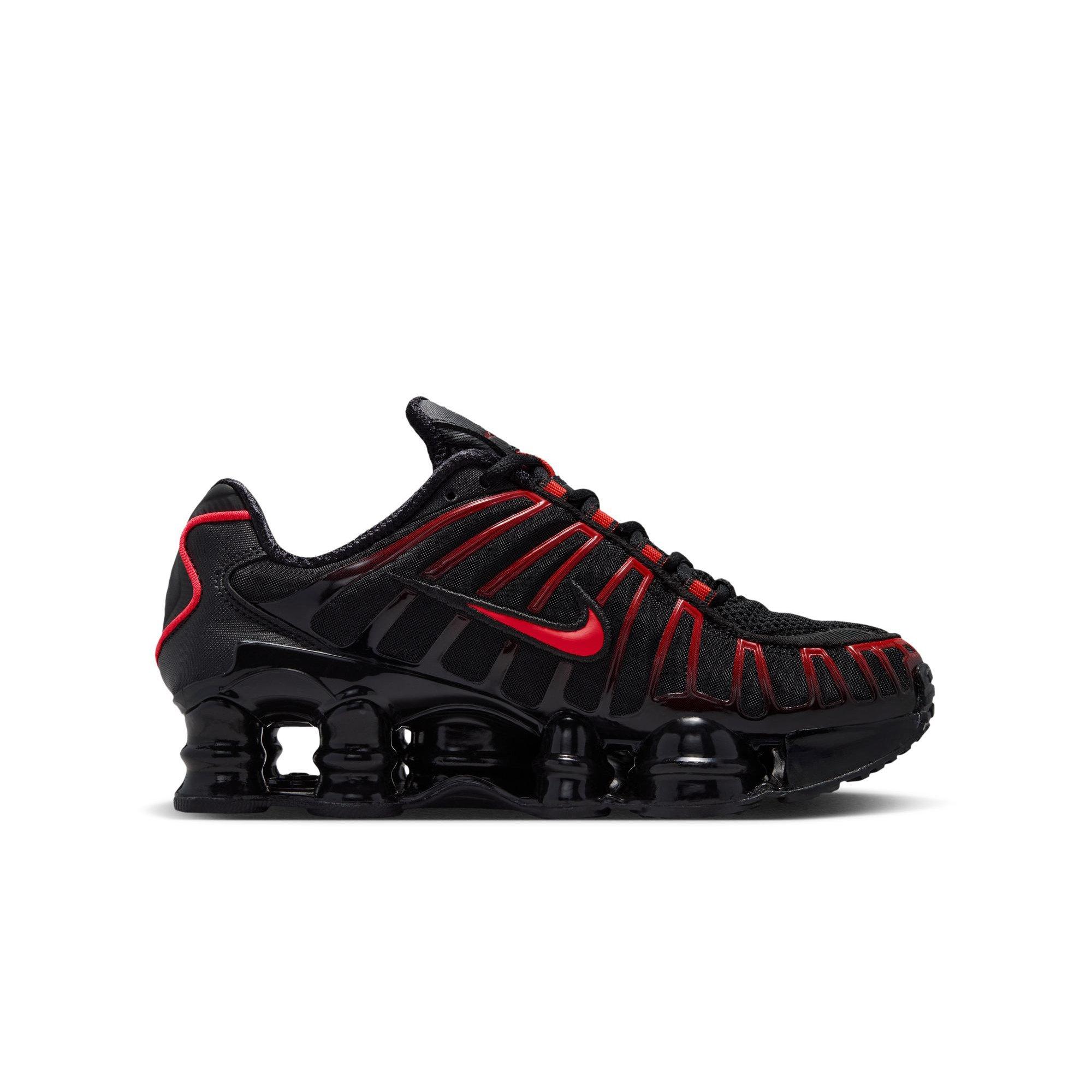 Nike Shox TL "Black/Lt Crimson" Grade School Boys' Shoe - BLACK/RED Thumbnail View 2