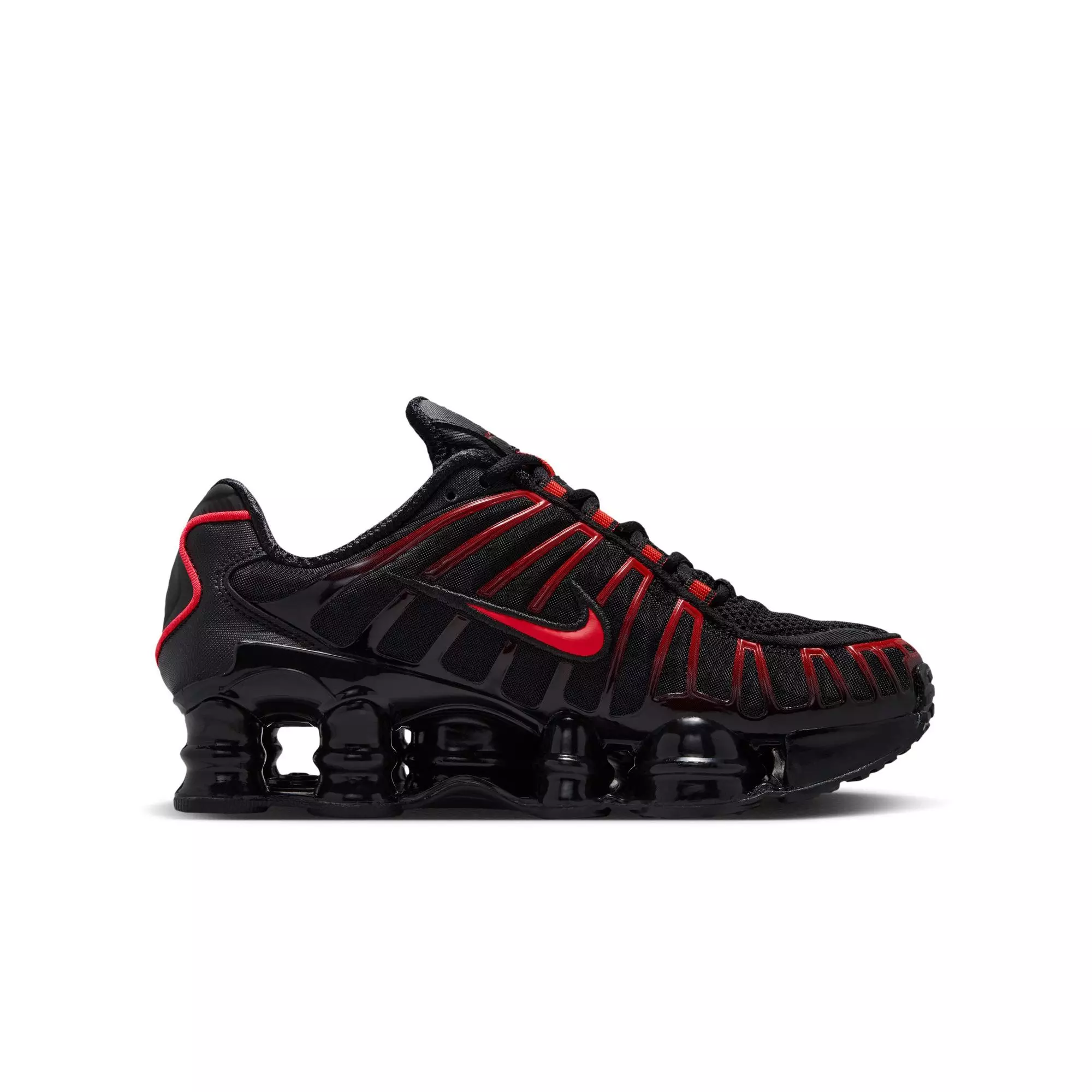 Nike Shox TL "Black/Lt Crimson" Grade School Boys' Shoe - BLACK/RED